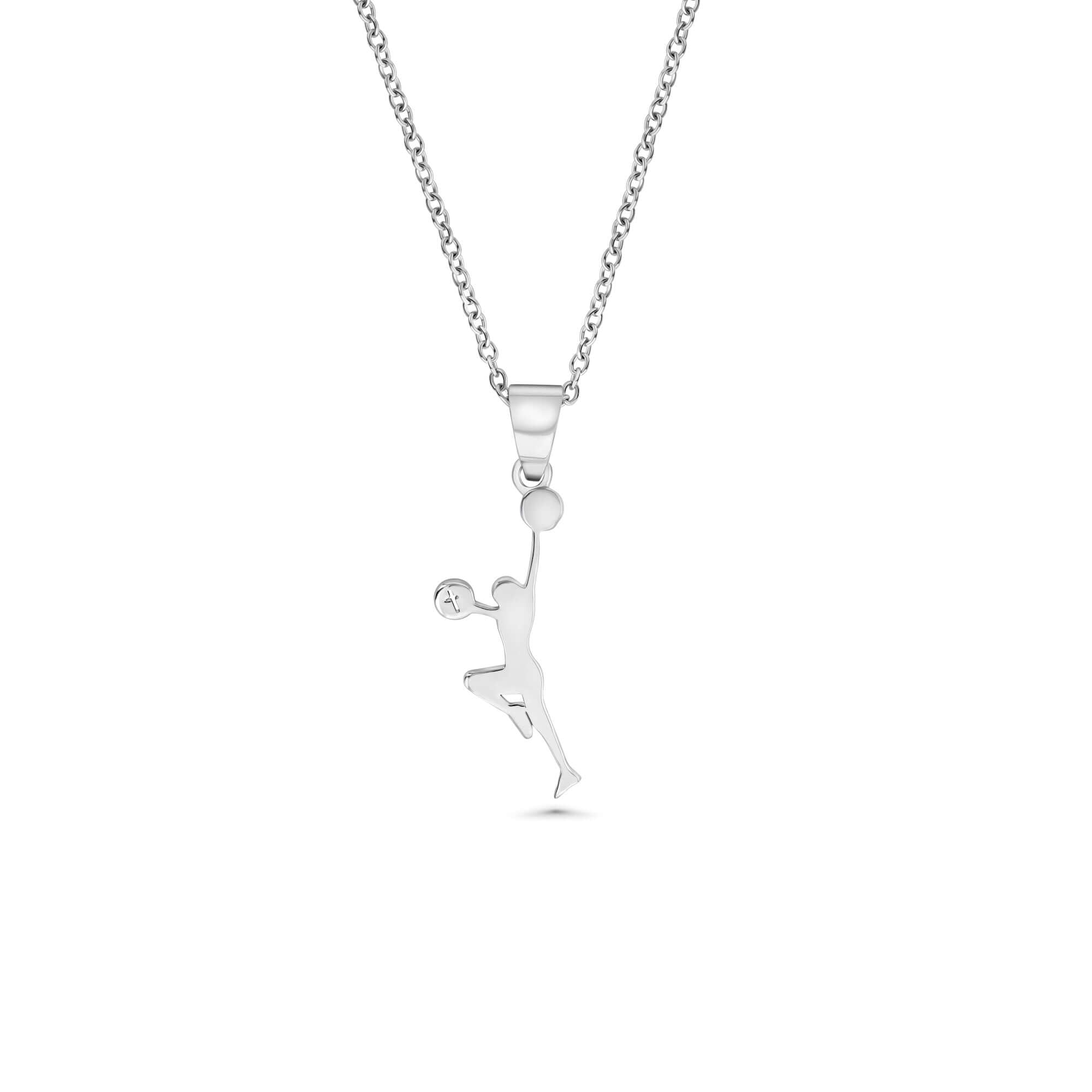 Cheerleader Pom Pom Necklace With Cross