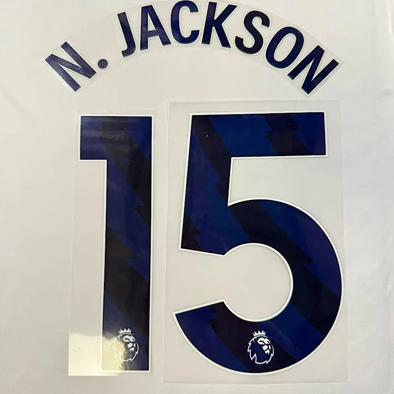 Chelsea 2023-Away N. JACKSON #15 Official Name Set-Navy