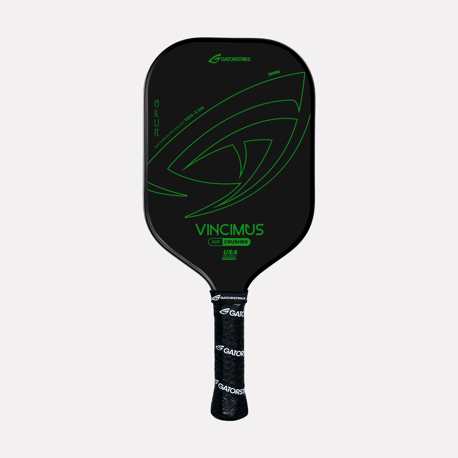 GatorStrike Vincimus Power — Raw Carbon Pickleball Paddle Under $150