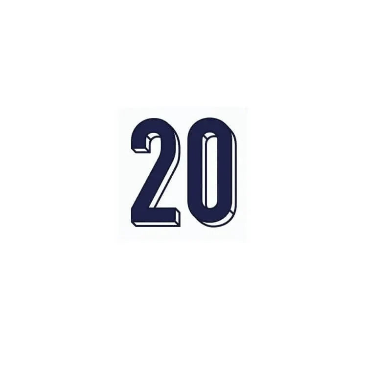 England 2024/25 Home Foden #20 Jersey Name Set