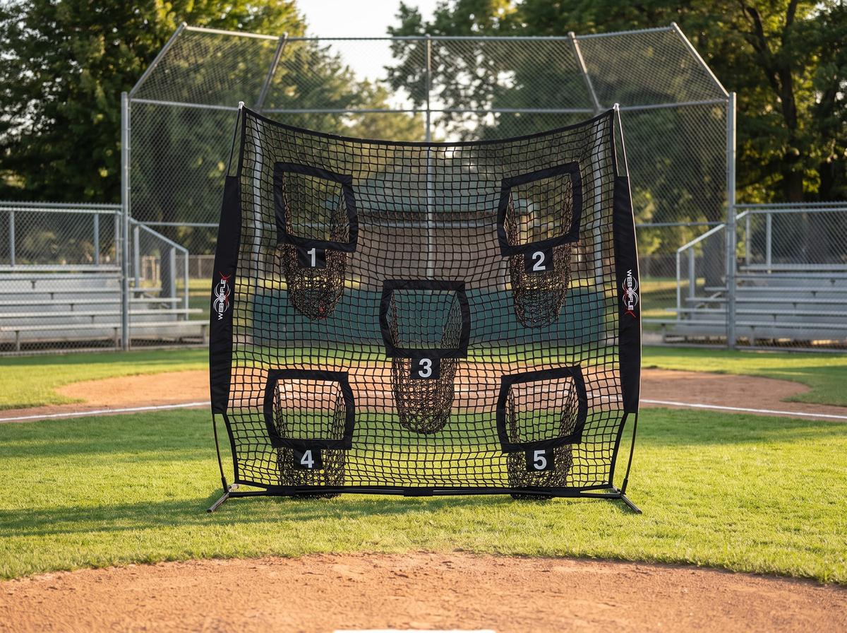 Web Flex 7x7 Multi-Sport Net | 5 Numbered Target Pockets