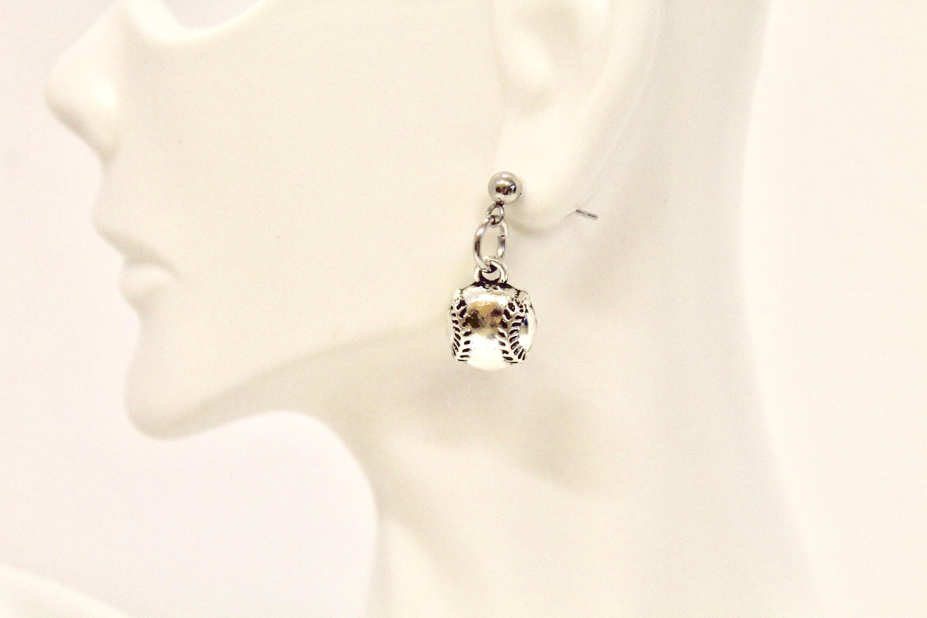 Baseball Earrings, Baseball Mom Earrings, Baseball Fan Jewelry, Gift For Her, Girlfriend Gift, Sports Jewelry Gift For Wife, Earrings Gift