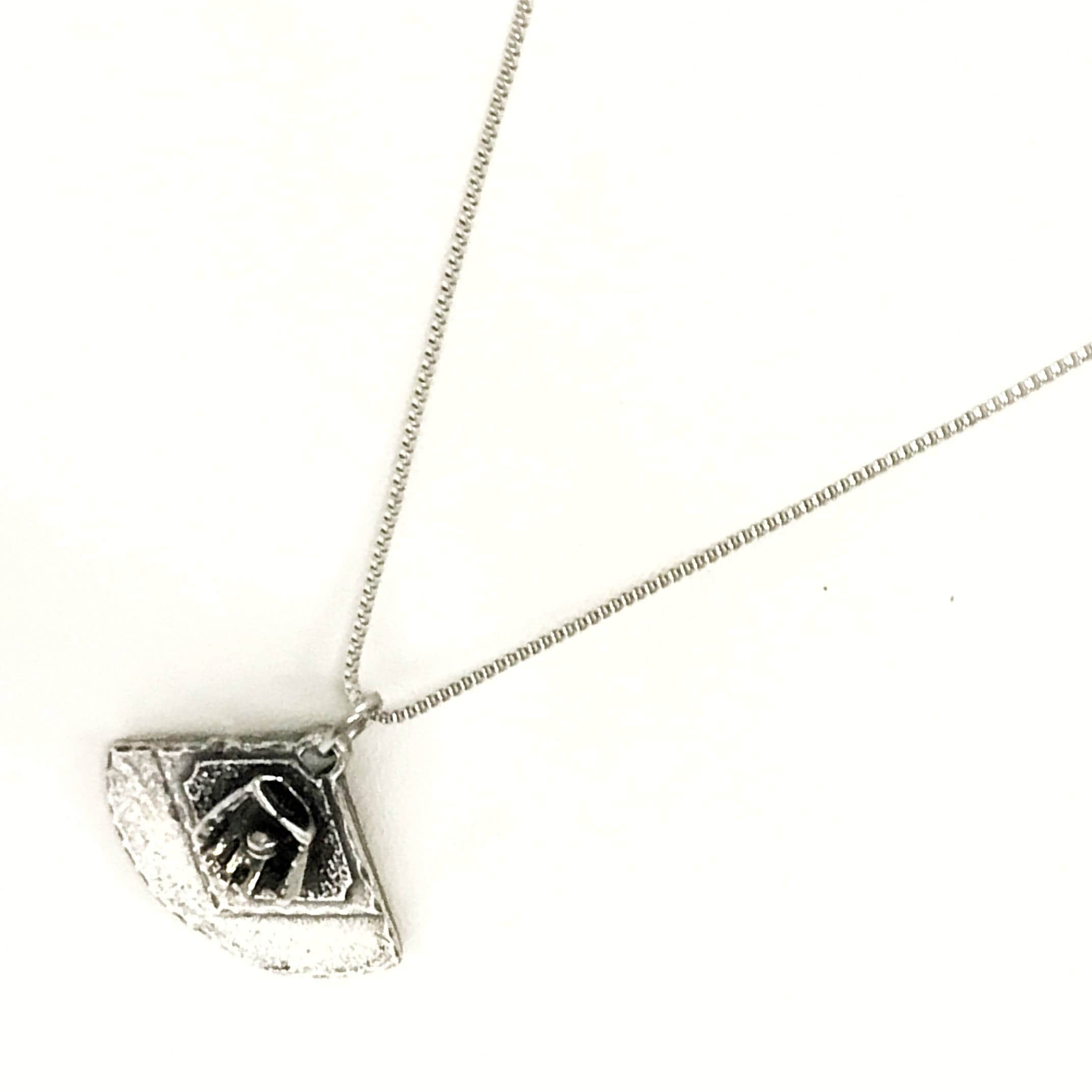 Baseball Diamond Necklace, Stainless Steel Chain, Gift For Him, Baseball Player Gift, Softball Diamond Necklace, Baseball Coach Gift