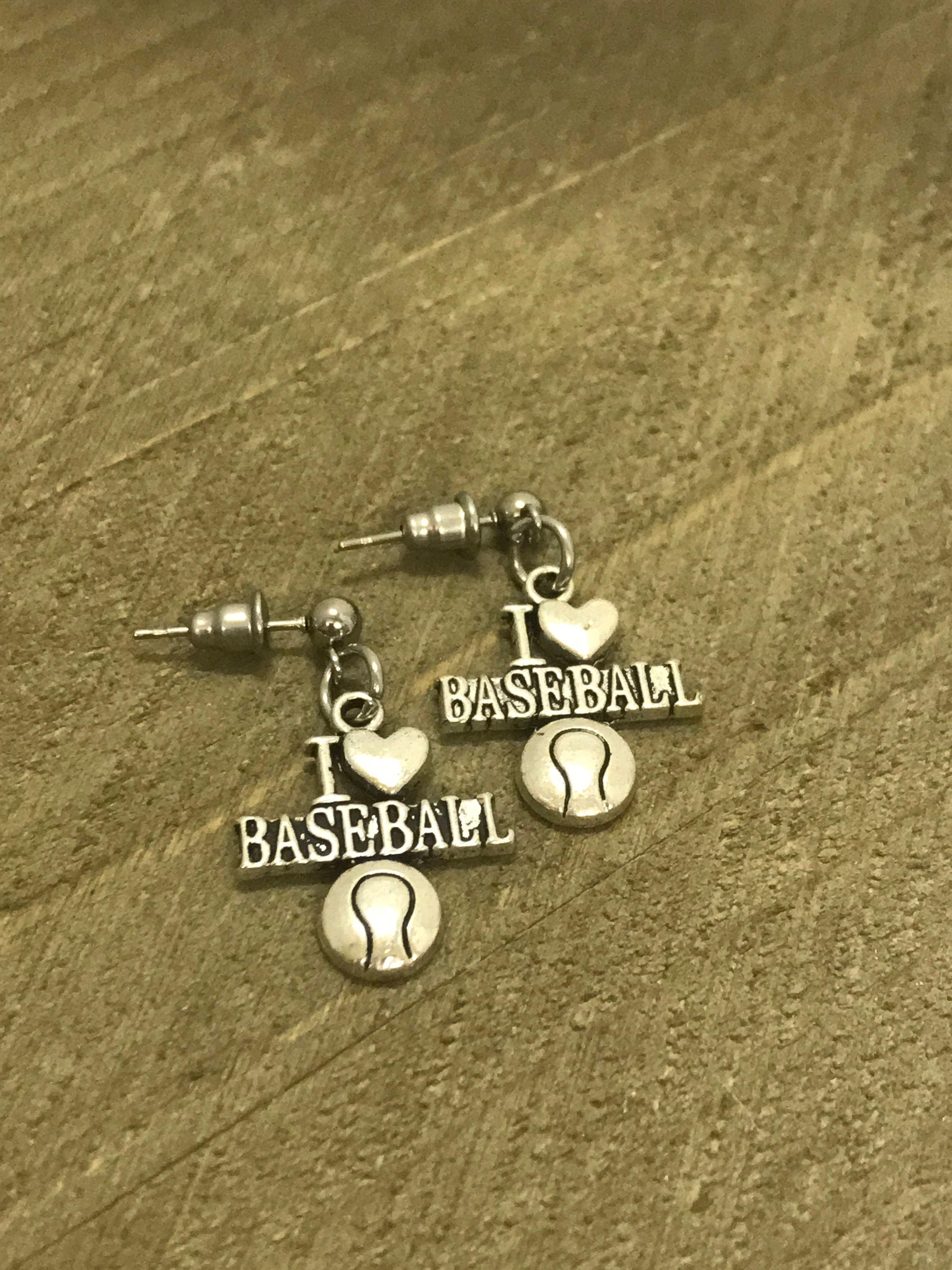 Baseball Gifts, Baseball Earrings, I Love Baseball Gifts, I Love Baseball Earrings, Baseball Jewelry Gifts, Baseball Girlfriend Gifts