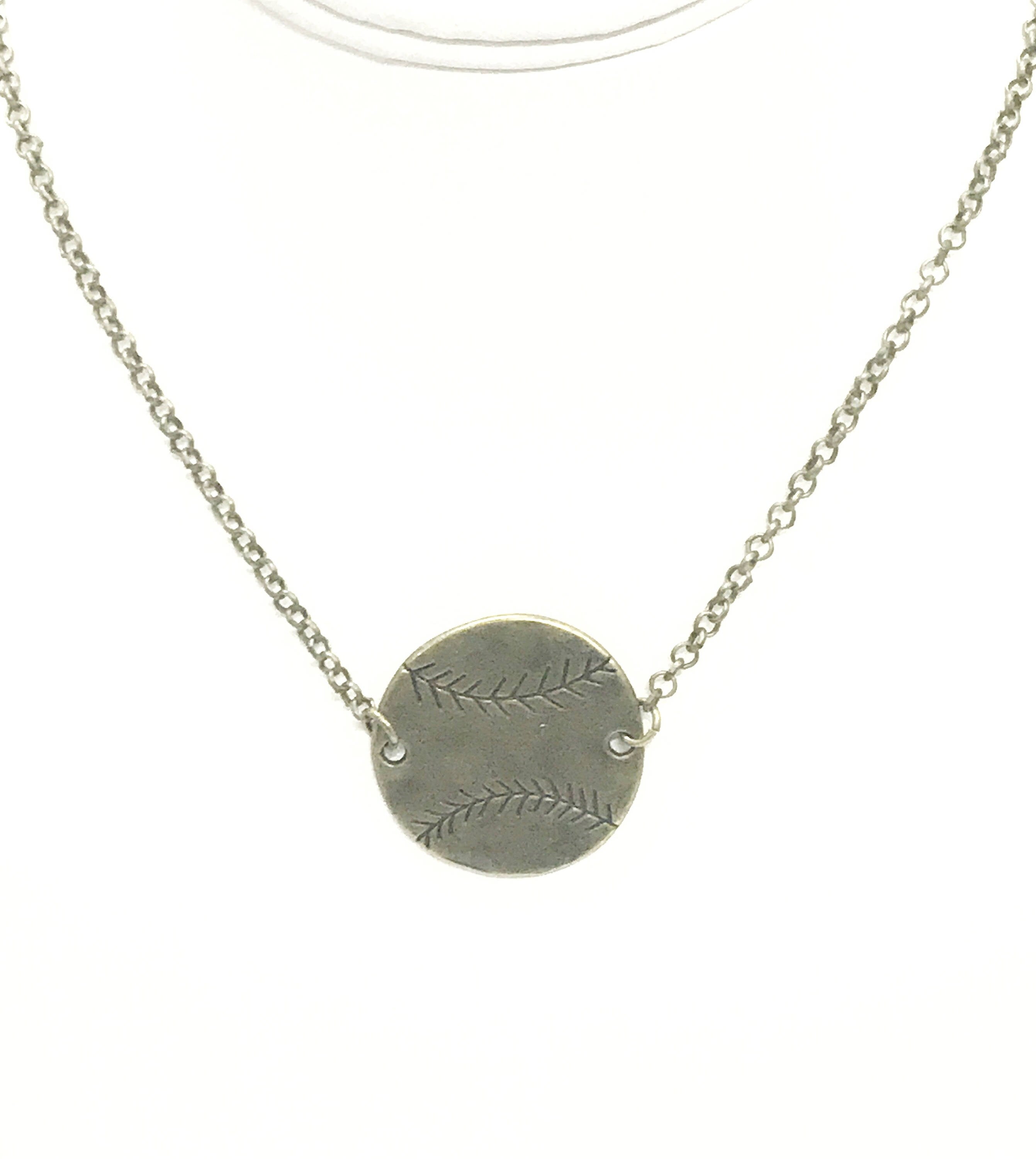 Baseball Jewelry, Antique Bronze Baseball Necklace, Baseball Mom Jewelry, Baseball Fan Gift, Gift For Baseball Mom, Baseball Girlfriend Gift