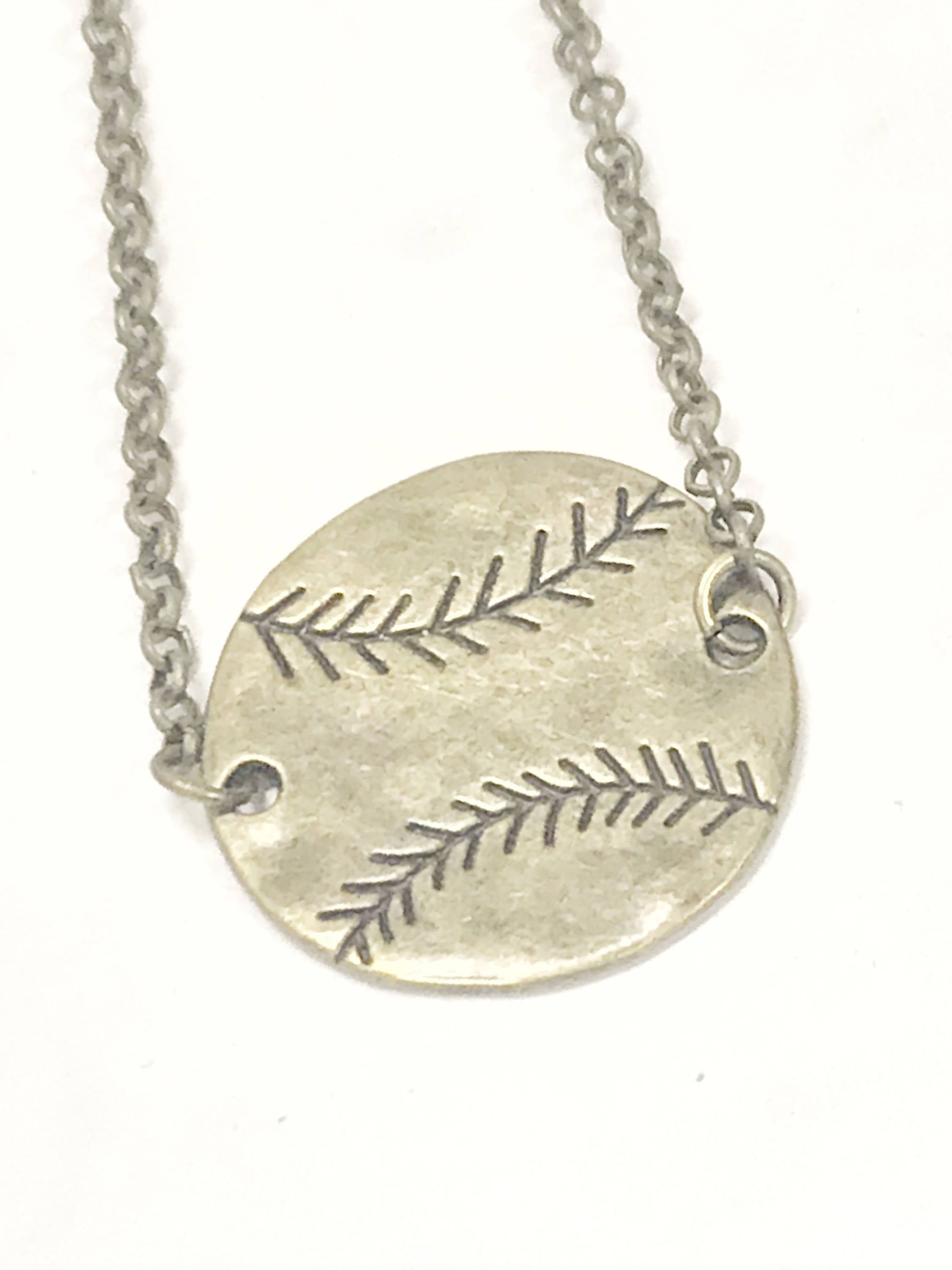 Baseball Jewelry, Antique Bronze Baseball Necklace, Baseball Mom Jewelry, Baseball Fan Gift, Gift For Baseball Mom, Baseball Girlfriend Gift
