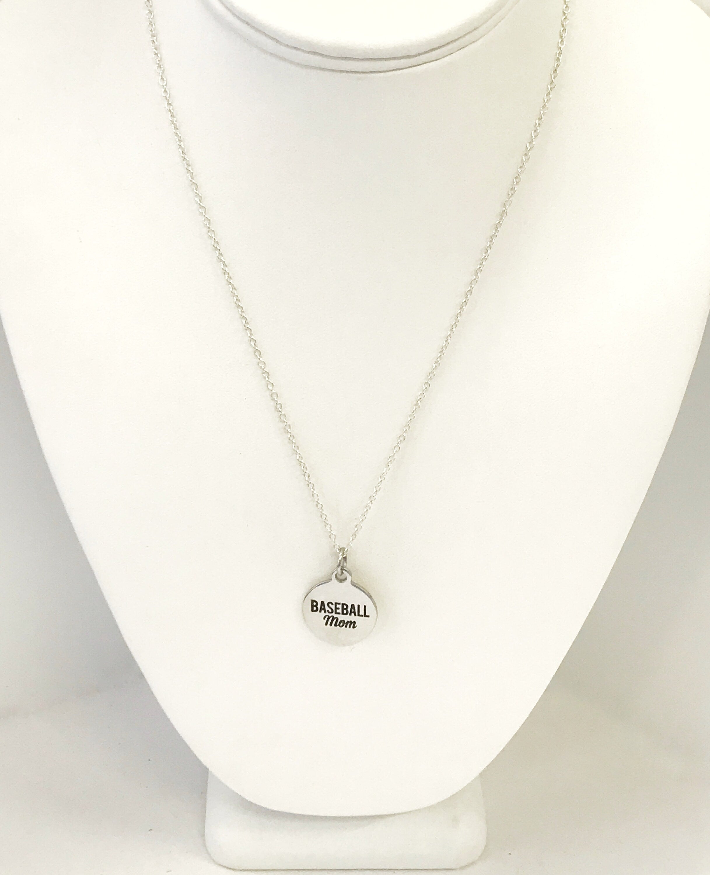 Baseball Mom Necklace, Baseball Mom Gift, Mother's Day Necklace Gift, Gift For Baseball Mom, Baseball Mom Jewelry, Team Mom Gift For Her