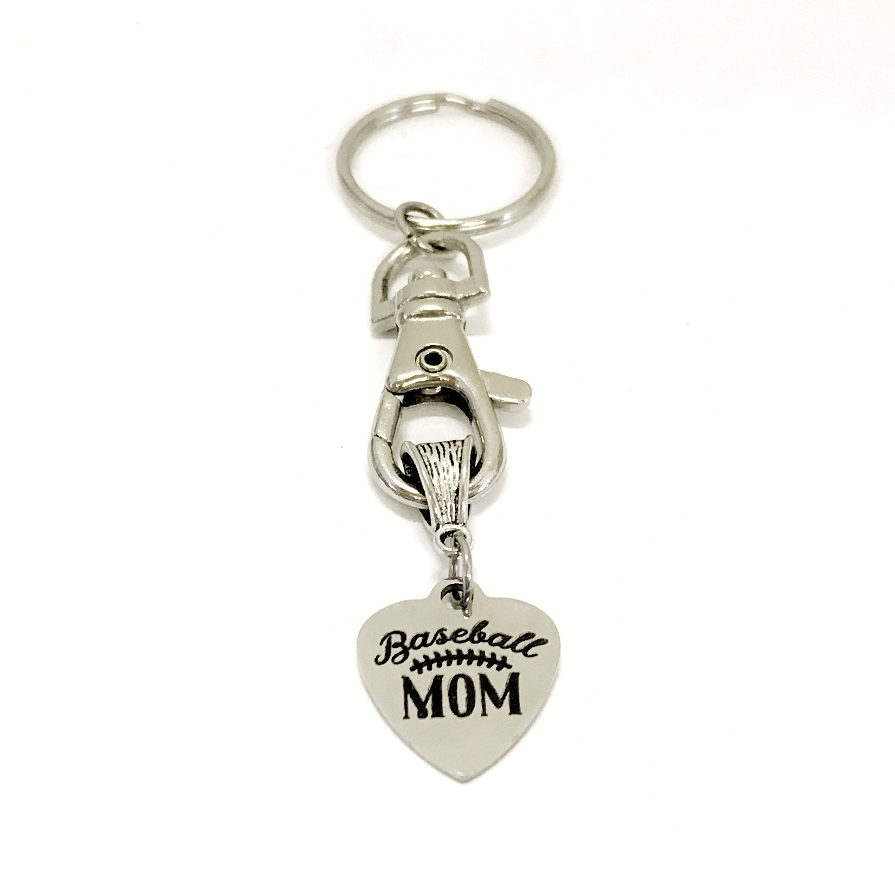 Keychain Gift, Baseball Mom Keychain, Baseball Mom Gift, Baseball Mama Keychain, Team Mom Gift, Mom Squad Gifts, Sports Mom Gift For Her