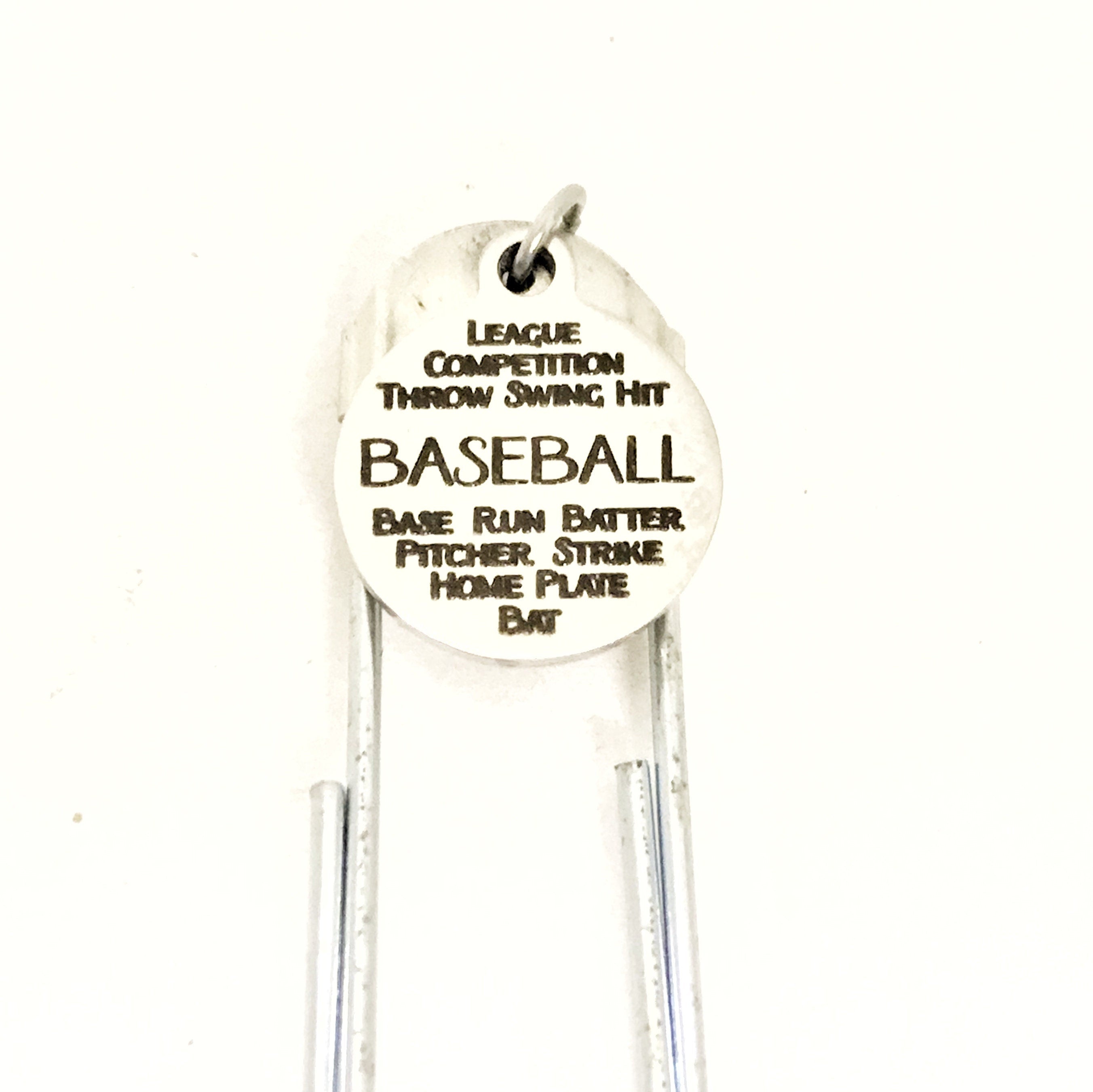 Bookmark Gift, Baseball Bookmark, Student Athlete Bookmark, Baseball Player Gift, Coach Gift, Planner Bookmark, Baseball Scorekeeper Gift