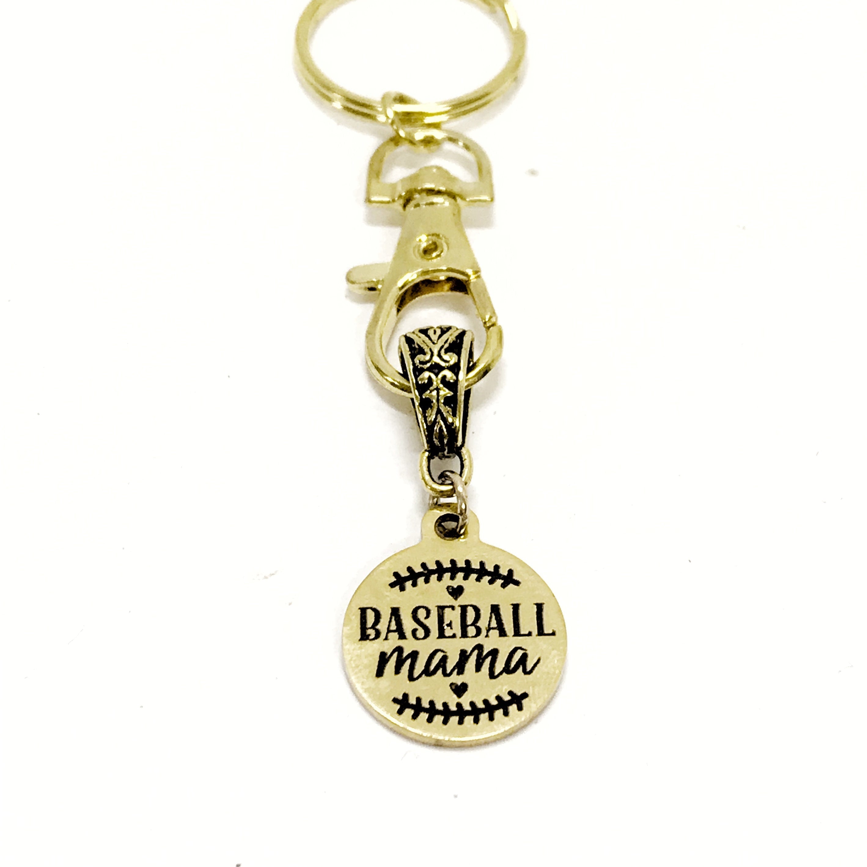 Baseball Mama Gift, Baseball Mama Keychain, Baseball Mom Gift, Team Mom Gift, Gift For Her, Gift For Baseball Mama