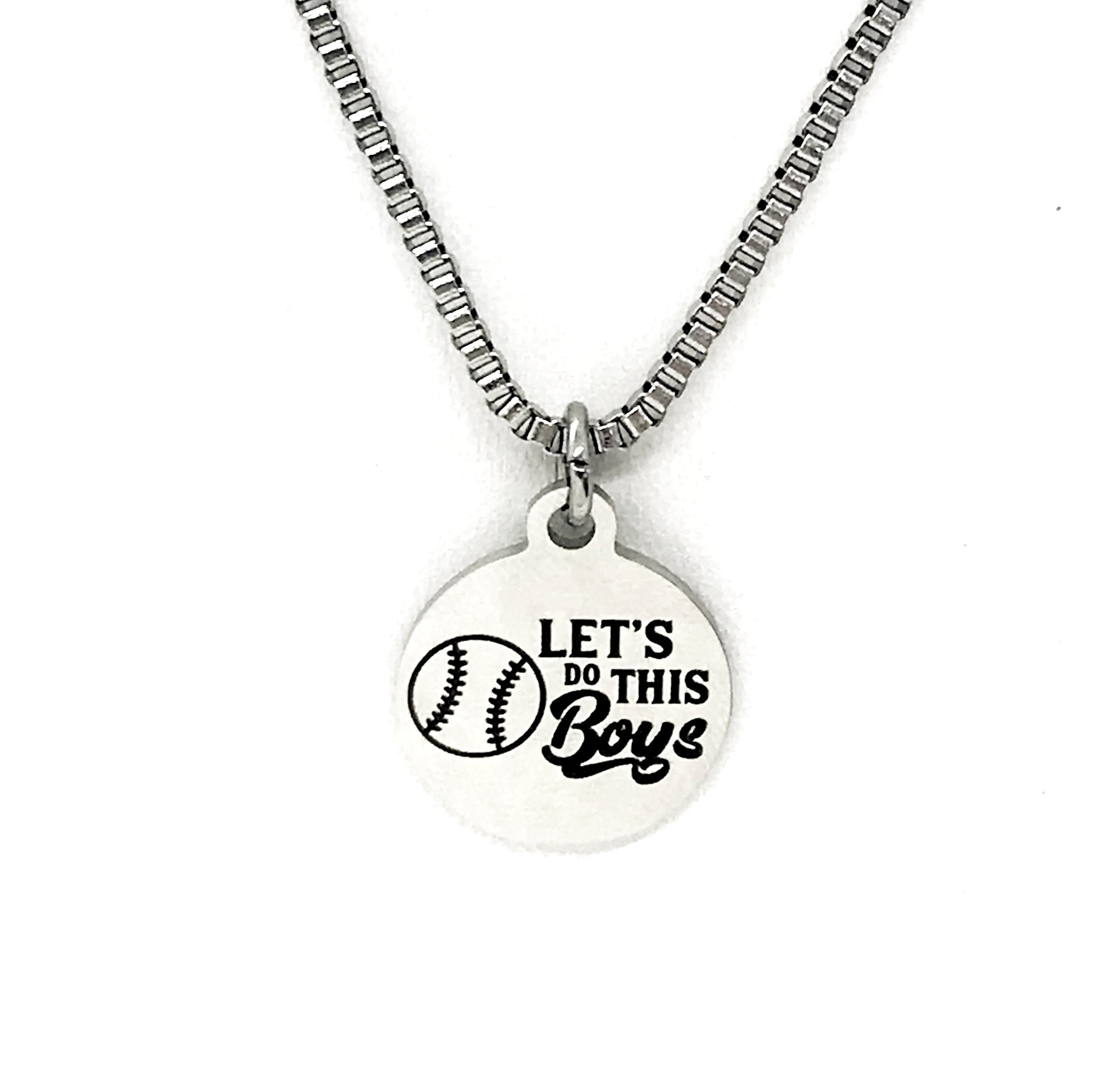 Man Necklace, Baseball Player Necklace, Let’s Do This Boys Necklace, Baseball Son Gift, Son Necklace, Son Motivation Gift