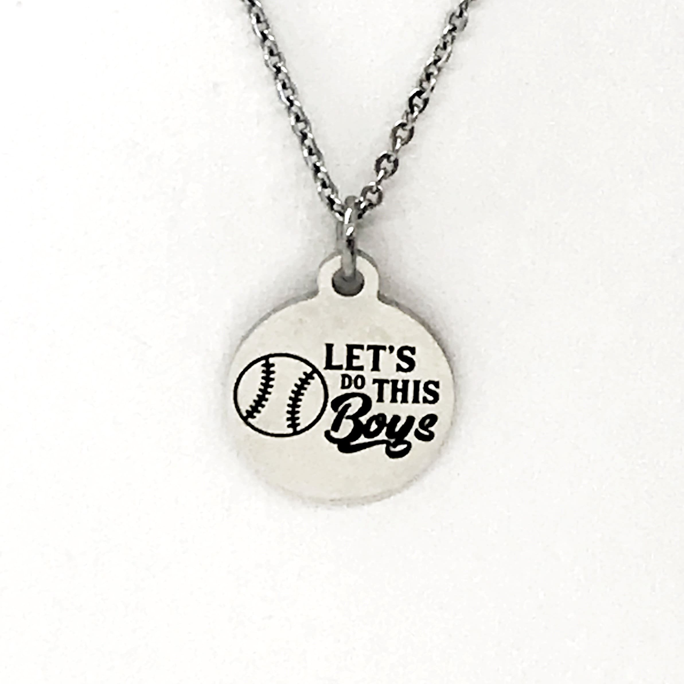 Baseball Gift, Let’s Do This Boys Necklace, Baseball Necklace, Baseball Jewelry, Baseball Player Gift, Baseball Mom Gift, Baseball Easter