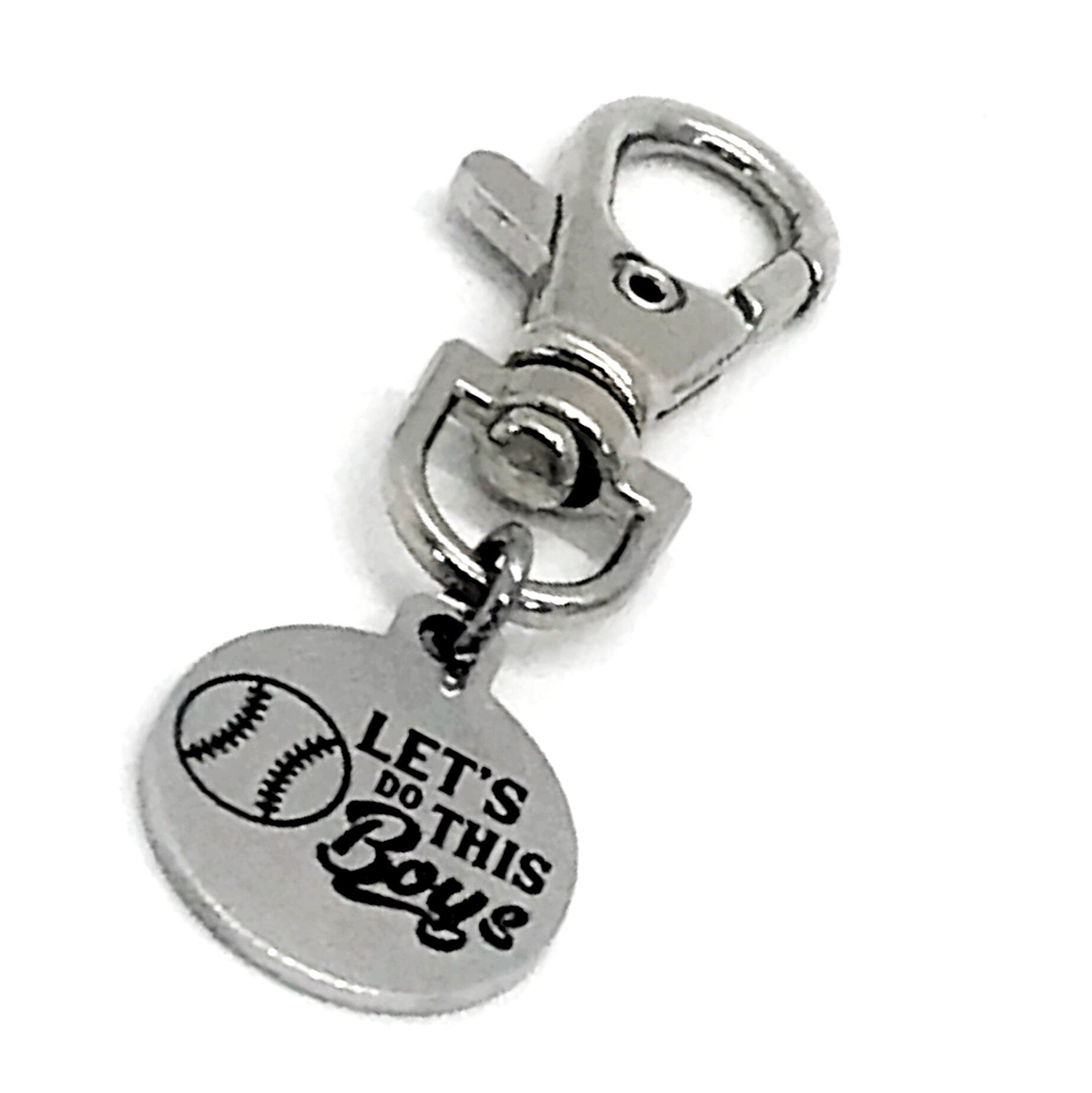 Baseball Charm, Let’s Do This Boys Bag Charm, Baseball Player Gift, Baseball Bag Clip On Charm, Baseball Mom Gift, Bag Charm, Purse Charm