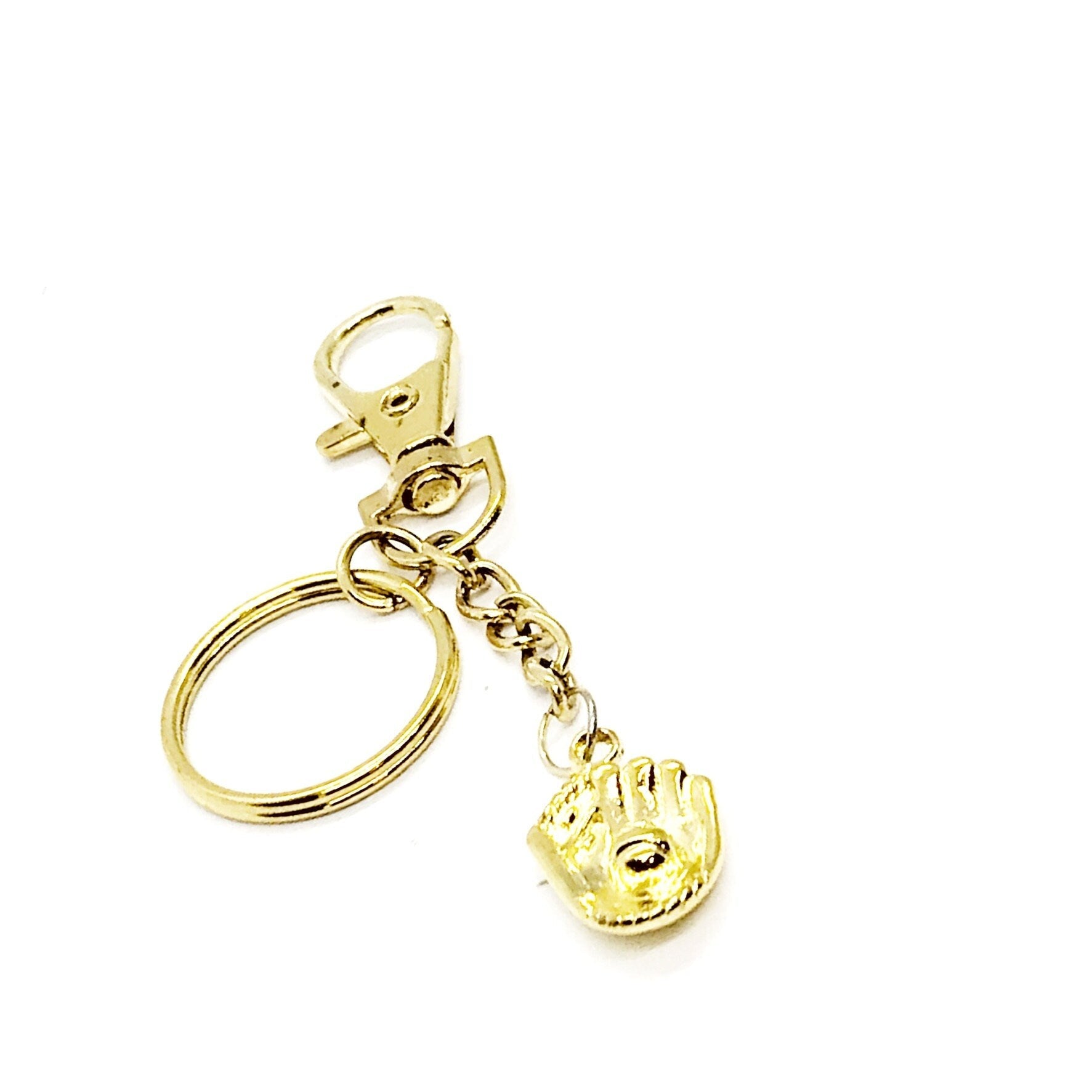 Baseball Mom Gift, Baseball Player Keychain, Softball Mom Gift, Softball Player Keychain, Baseball Player Gift, Goldtone Baseball Keychain