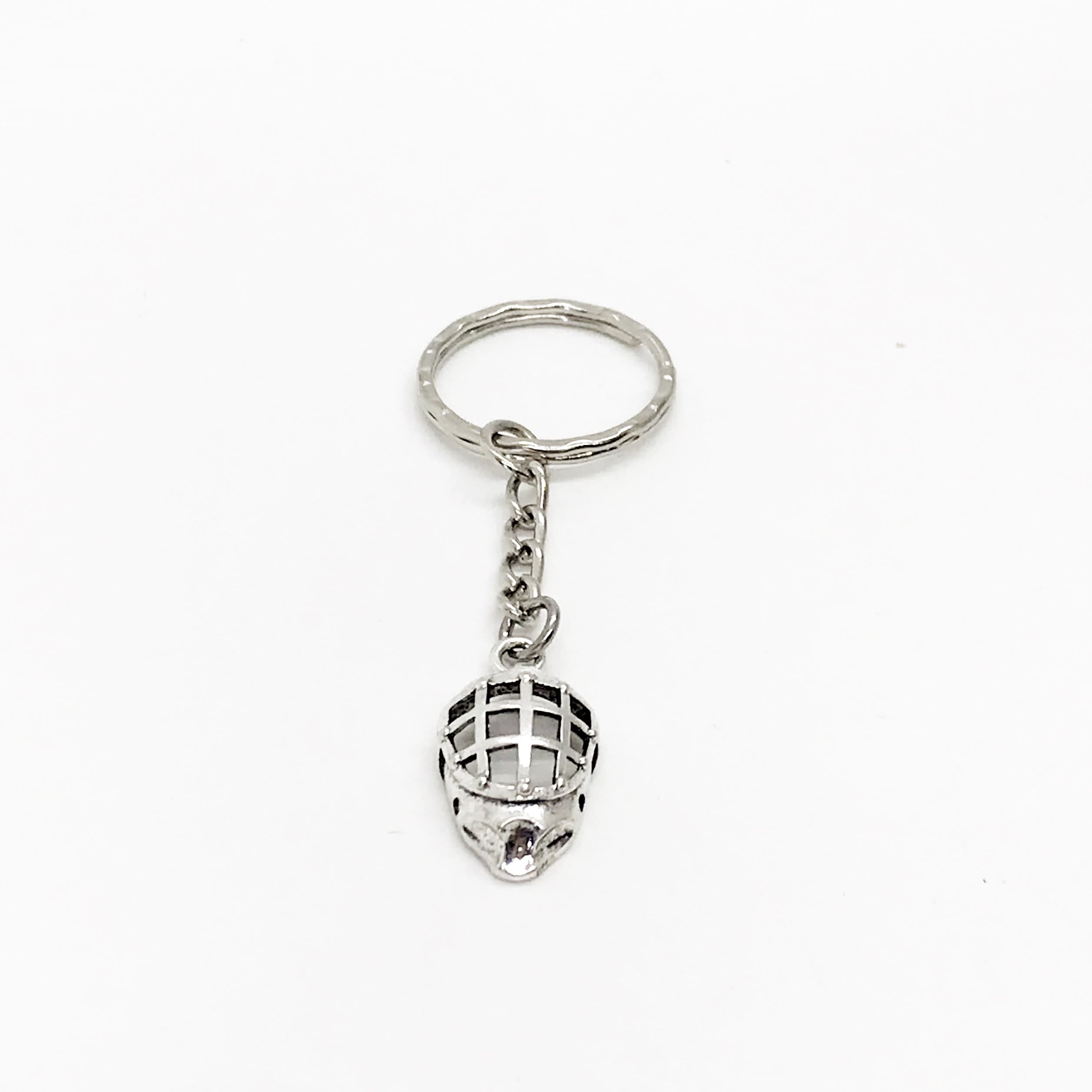 Hockey Player Gift, Hockey Mask Keychain, Hockey Mom Gift, Hockey Girlfriend Gift, Keychain Gift, Catchers Mask Keychain, Baseball Catcher
