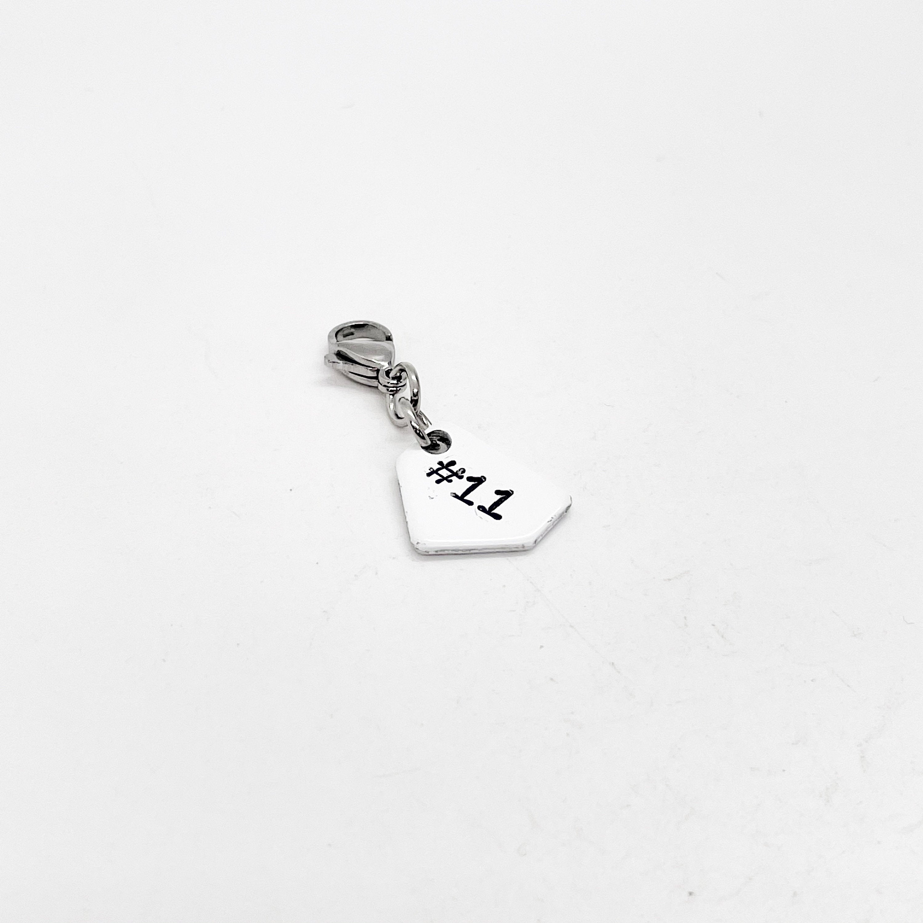 Bag Charm, Home Plate Clip On Charm, Personalized Baseball Bag Charm, Softball Bag Charm, Gift, Baseball Gift, Keychain Clip, Softball Gift