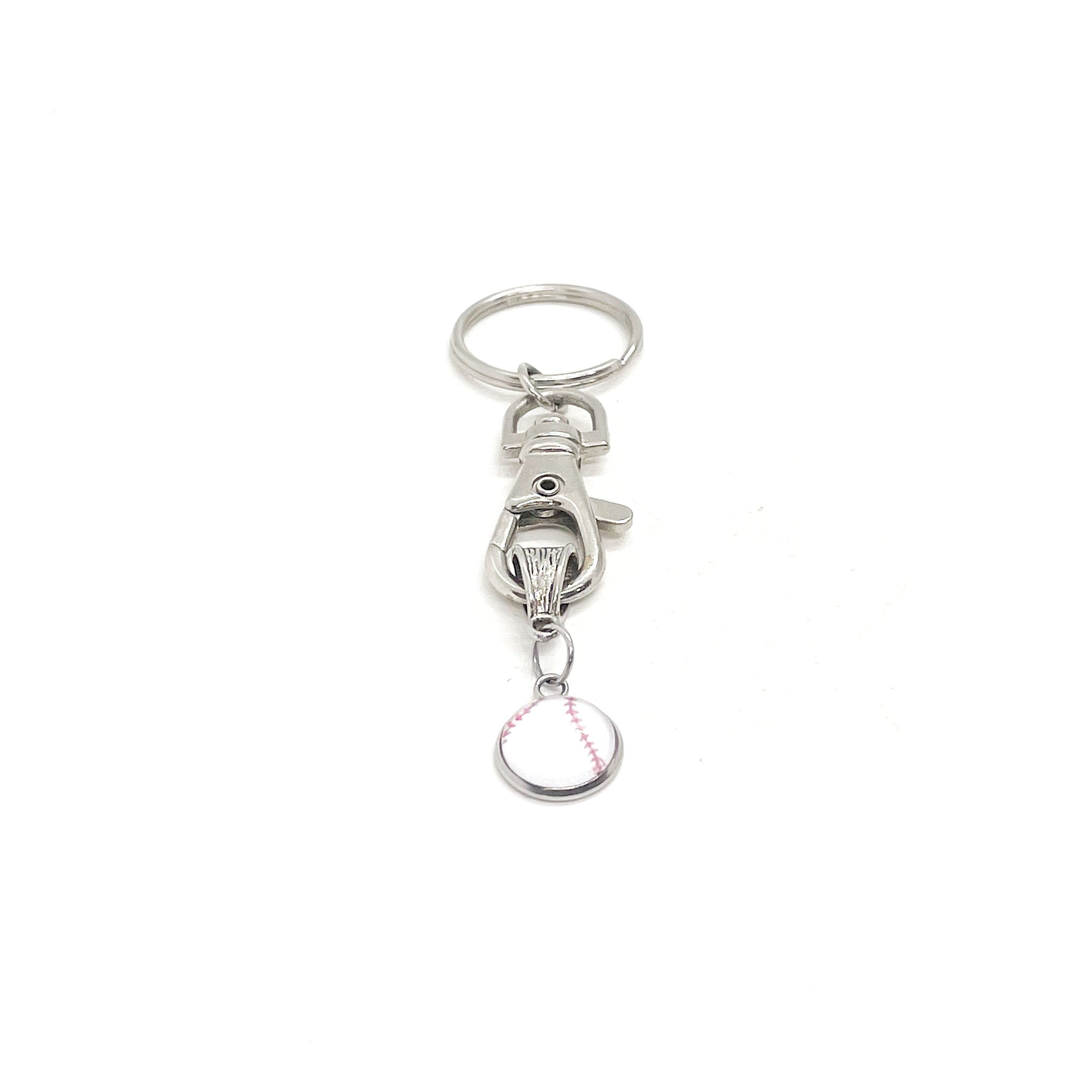 Baseball Charm Keychain, Baseball Gift, Baseball Player Gift, Baseball Mom Gift, Girlfriend Gift, Gift For Mom, Student Athlete Son Gift