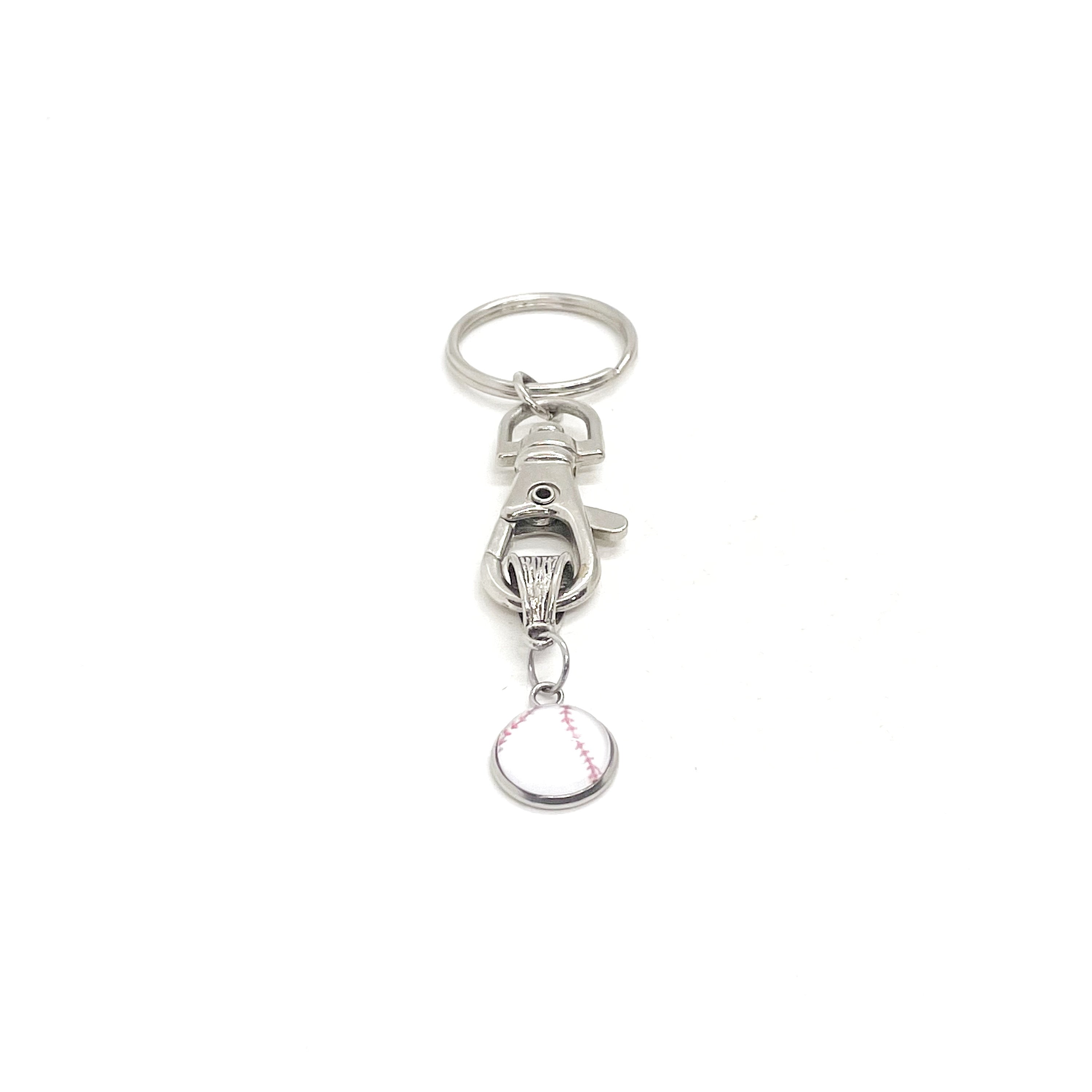 Baseball Charm Keychain, Baseball Gift, Baseball Player Gift, Baseball Mom Gift, Girlfriend Gift, Gift For Mom, Student Athlete Son Gift
