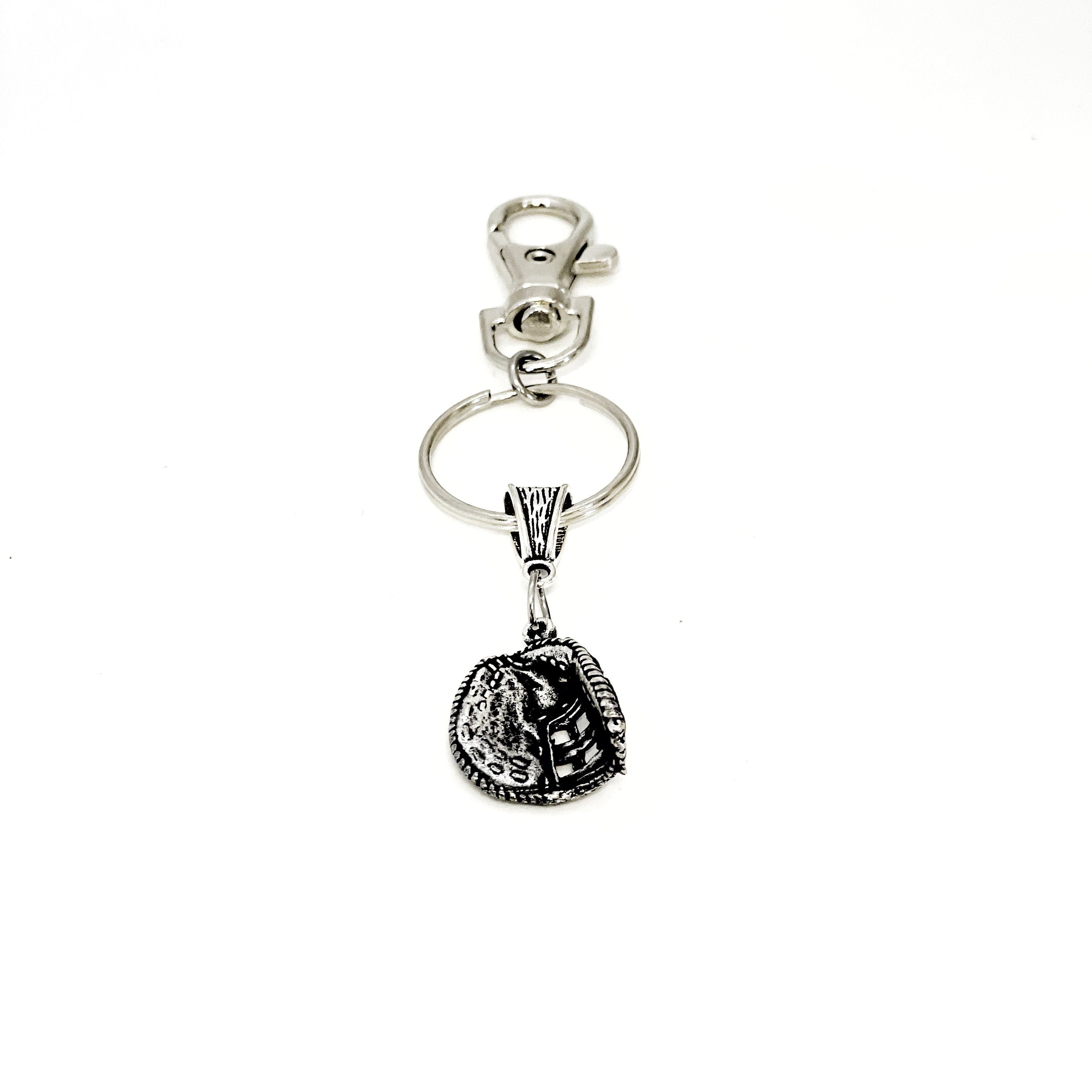 Softball Catcher Keychain, Baseball Catcher Keychain, Catcher Mom Gifts, Catcher Gifts, Son Gift, Daughter Gift, Wife Gift, Clip On Keychain