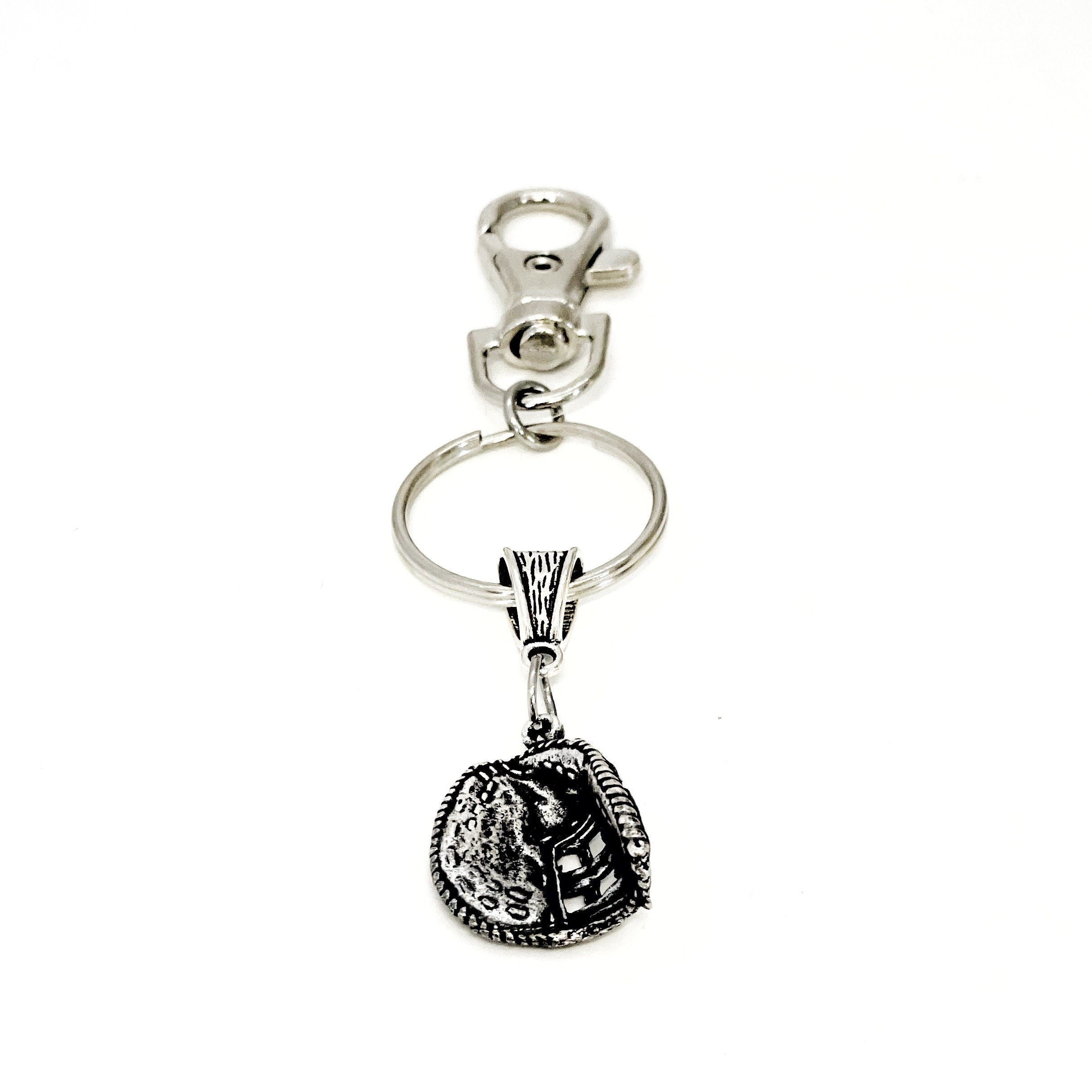 Softball Catcher Keychain, Baseball Catcher Keychain, Catcher Mom Gifts, Catcher Gifts, Son Gift, Daughter Gift, Wife Gift, Clip On Keychain