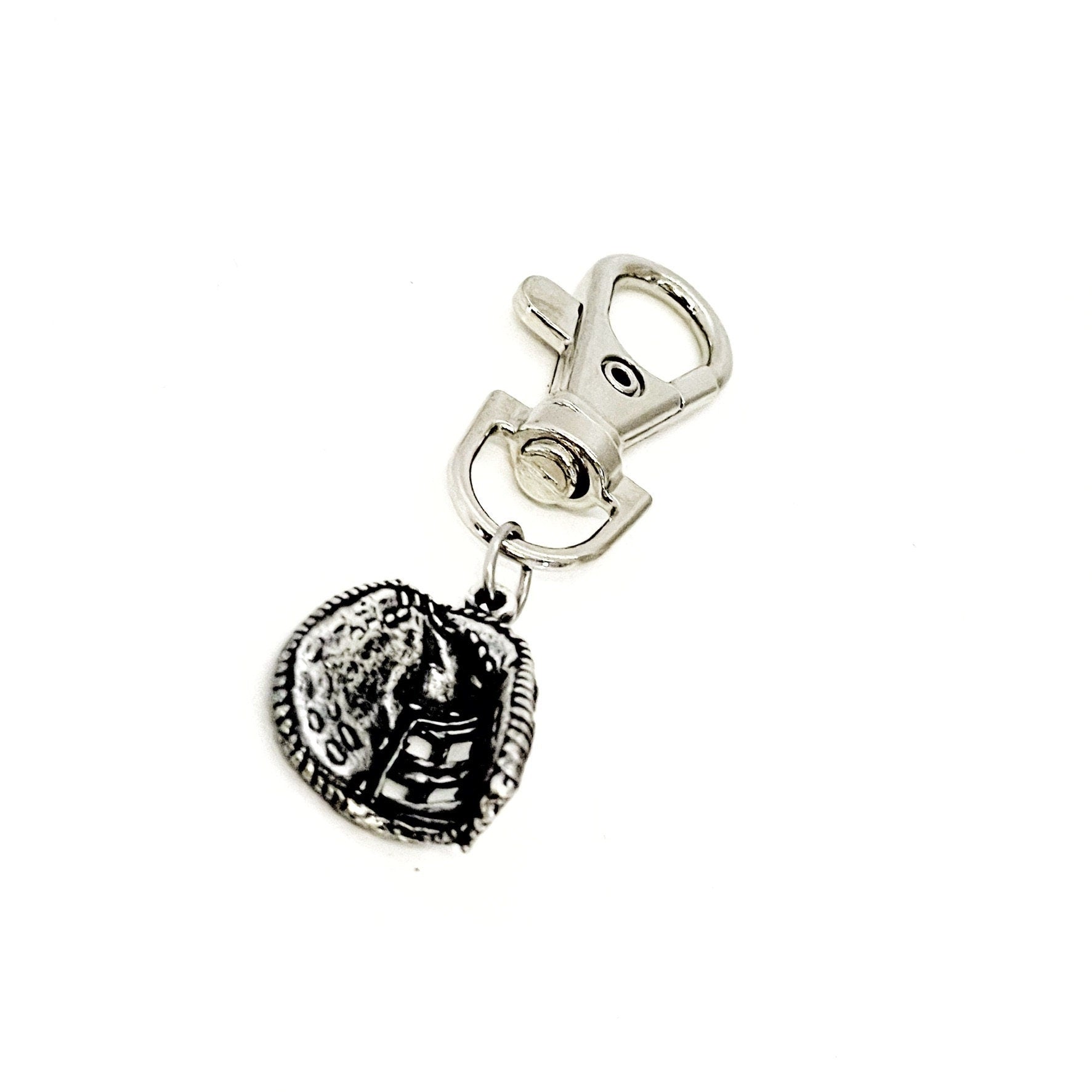 Catcher Clip On Charm, Baseball Catcher, Softball Catcher, Catcher Mom Gift, Student Athlete Gift, Baseball Team, Softball Team, Mitt Charm