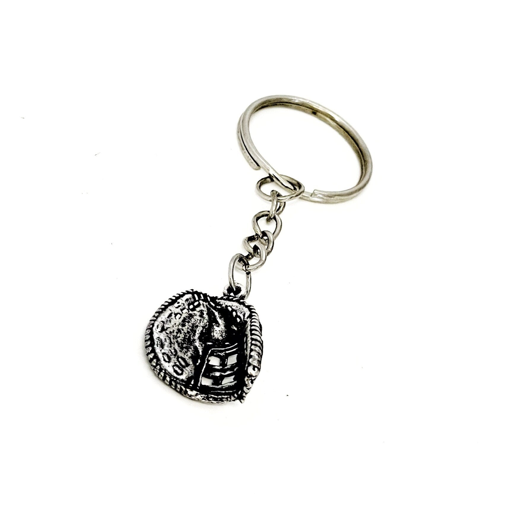 Catcher Keychain, Softball Catcher Gift, Baseball Catcher, Catcher Mom Gift, Catcher Mitt Charm, Student Athlete Gift, Signing Day Gift