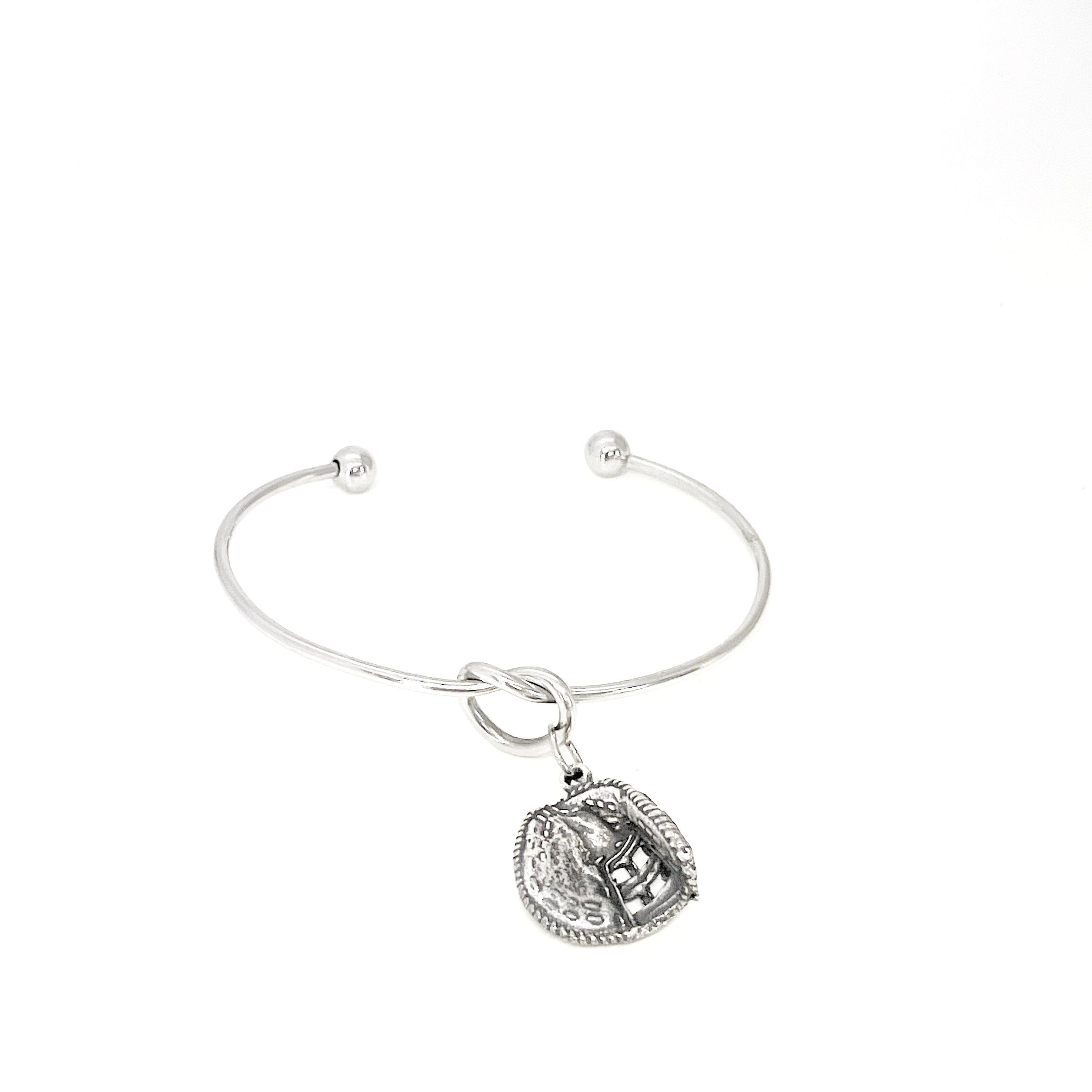 Softball Catcher Gifts, Baseball Catcher Mom Gift, Baseball Bracelet, Softball Bracelet, Daughter Gift, Wife Gift, Charm Cuff Bracelet