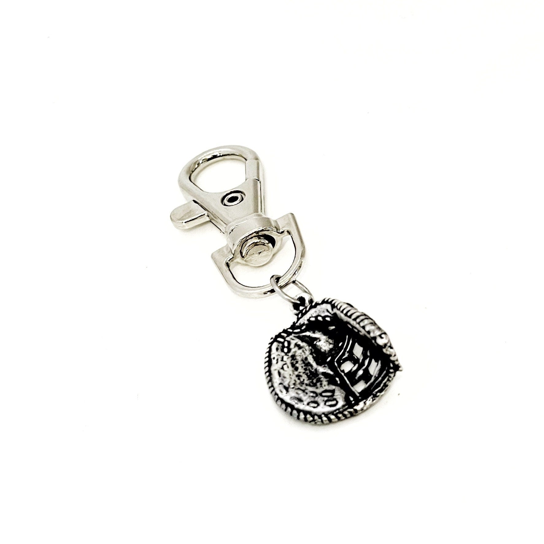 Catcher Clip On Charm, Baseball Catcher, Softball Catcher, Catcher Mom Gift, Student Athlete Gift, Baseball Team, Softball Team, Mitt Charm