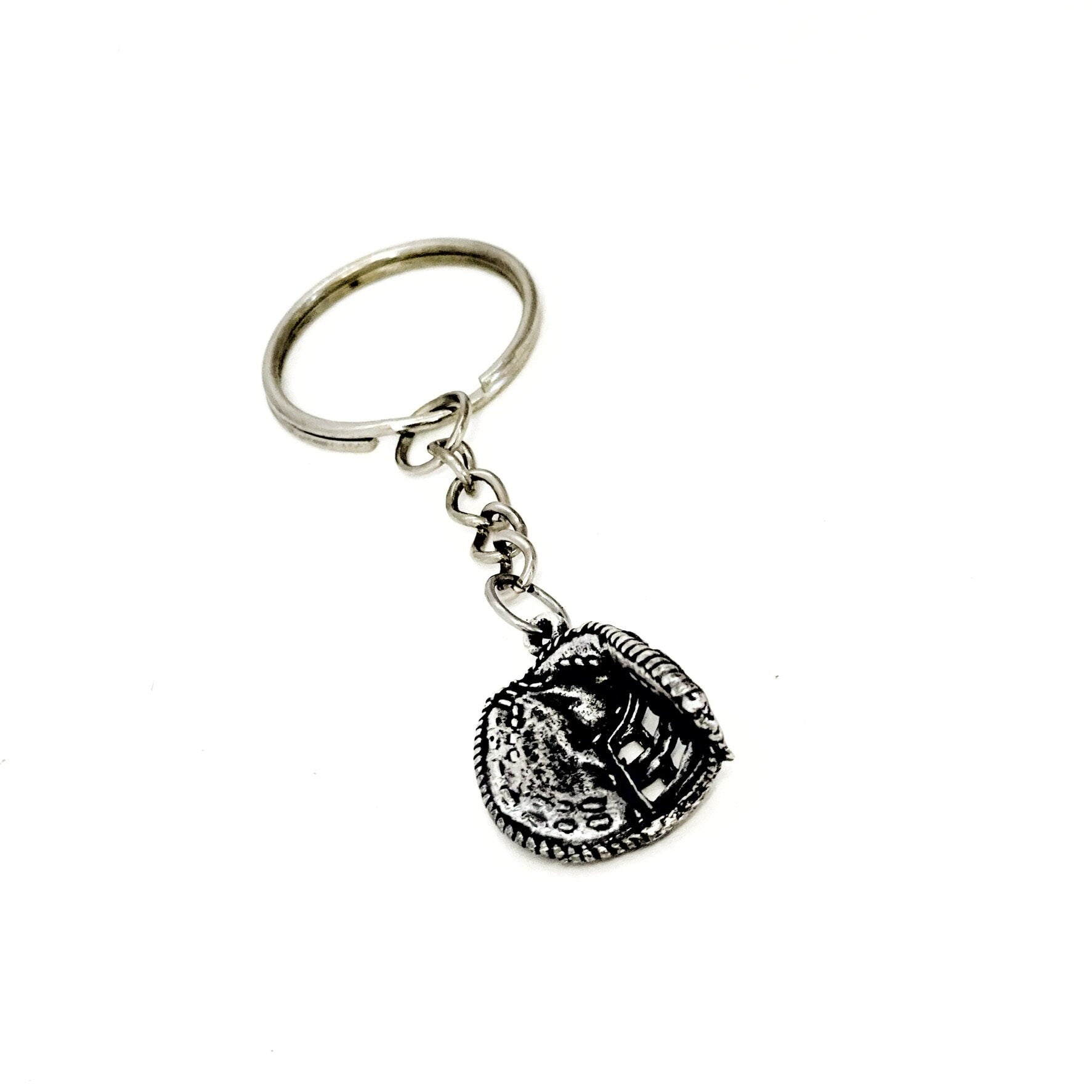 Catcher Keychain, Softball Catcher Gift, Baseball Catcher, Catcher Mom Gift, Catcher Mitt Charm, Student Athlete Gift, Signing Day Gift