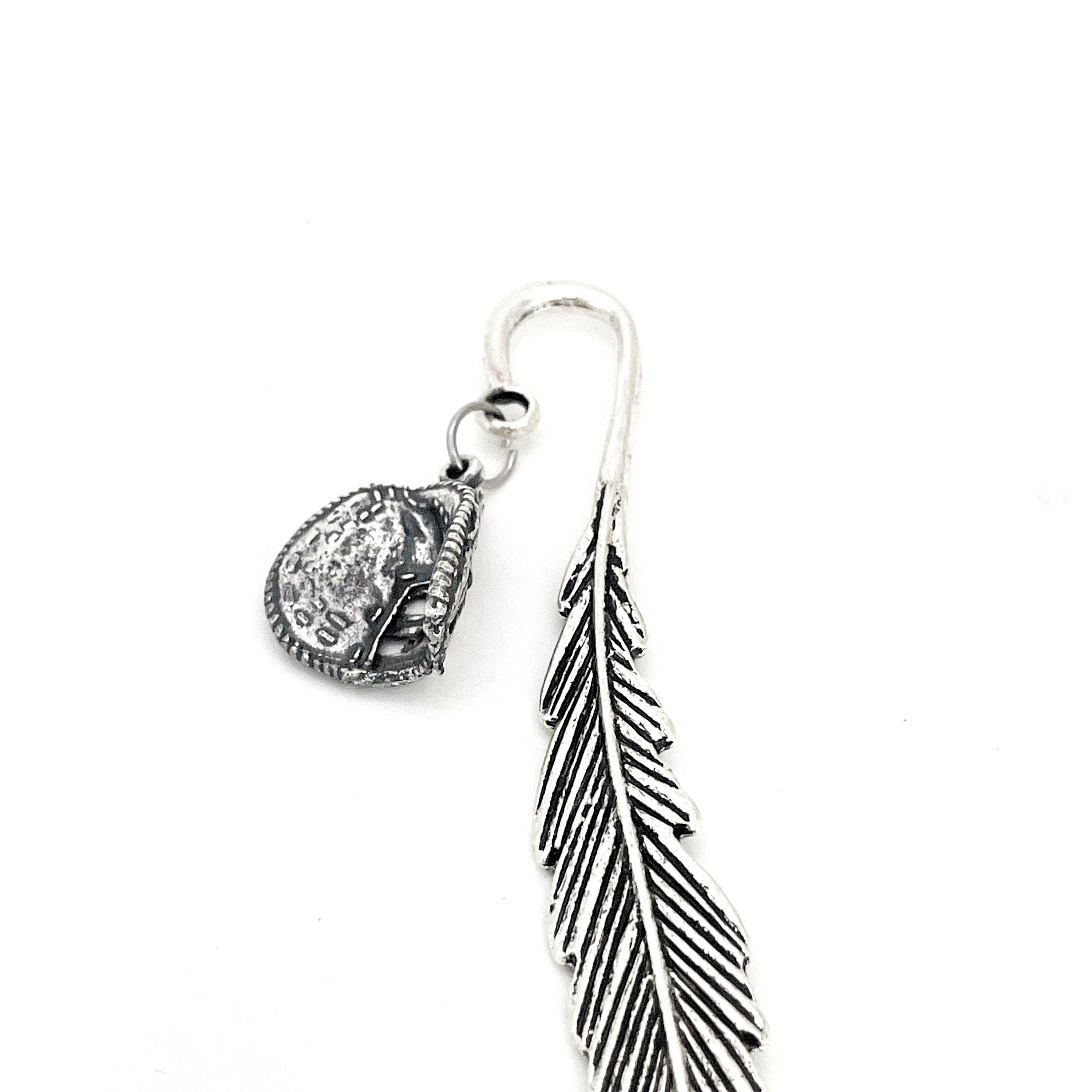 Bookmark Gift, Softball Catcher Bookmark, Baseball Catcher Gift, Catcher Mitt Charm Bookmark, Softball Bookmark, Catcher Mom Gift