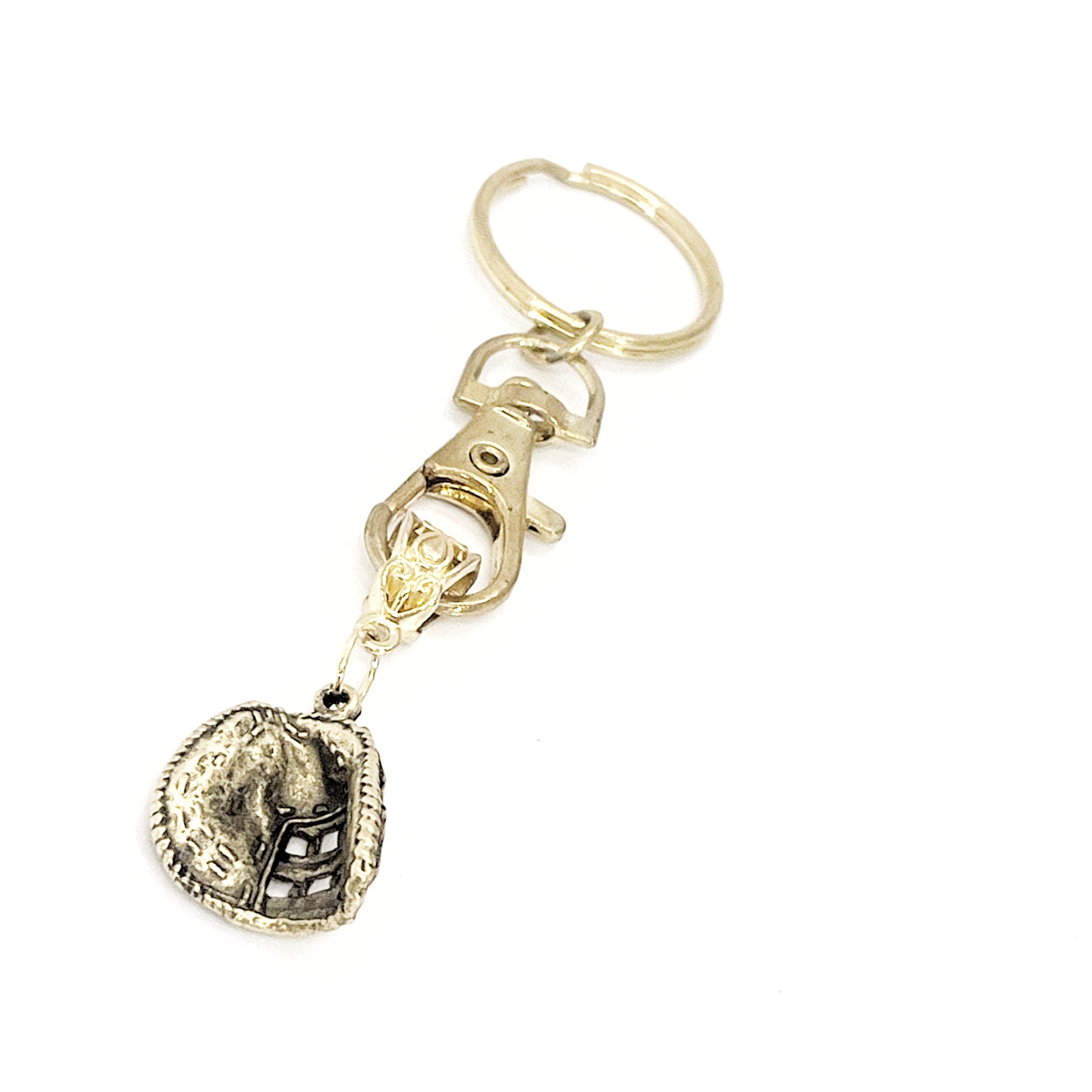 Softball Catcher Mitt Keychain, Baseball Catcher Keychain, Catcher Mom Gift, Catchers Mitt Charm, Charm Keychain, Student Athlete Gift