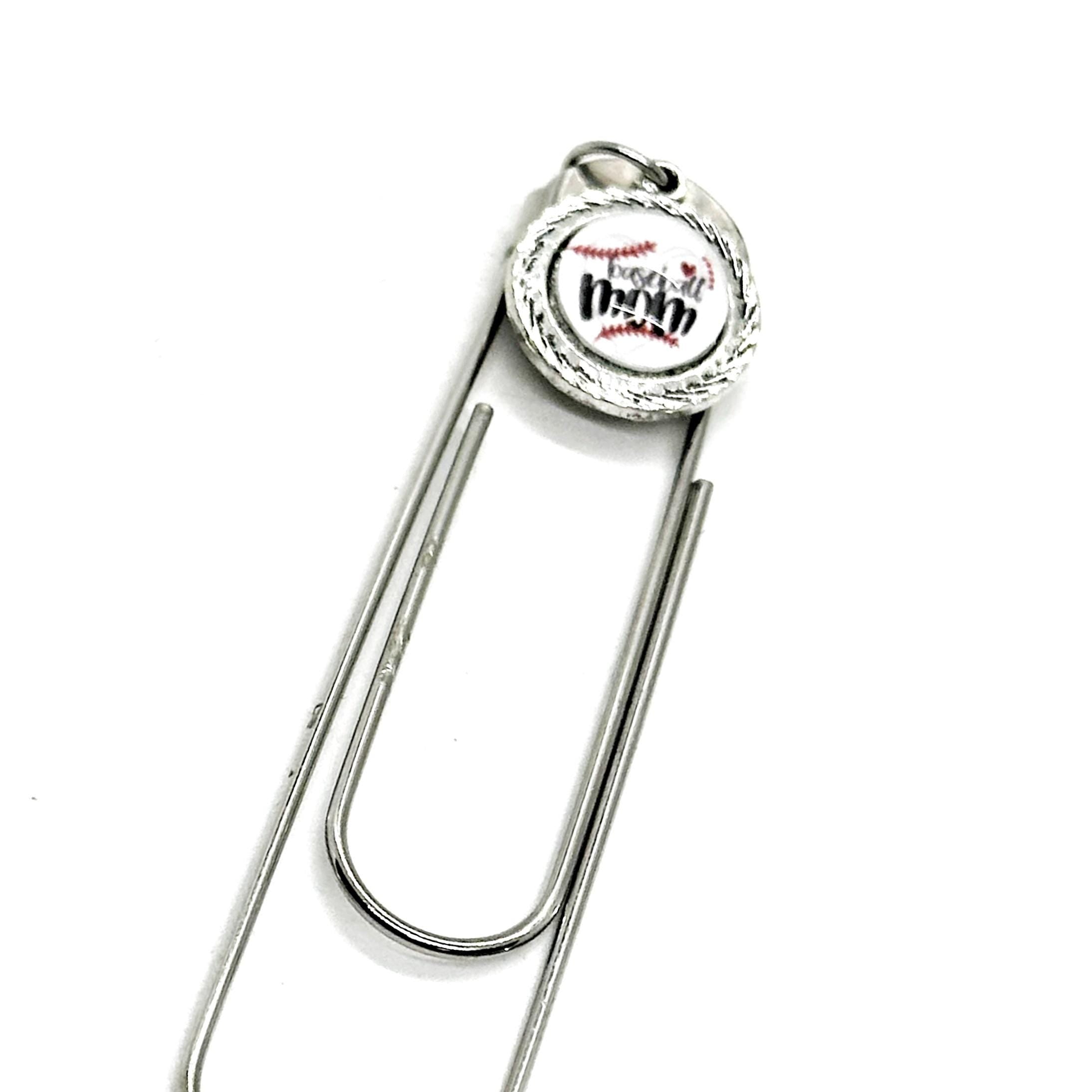 Baseball Mom Charm Bookmark, Baseball Mom Gifts, Planner Bookmark, Baseball Gift, Paperclip Bookmark, Team Mom, Mothers Day Gifts, Birthday