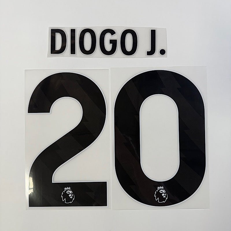 Liverpool 2023-Away DIOGO J. #20 Youth Official Name Set-Black