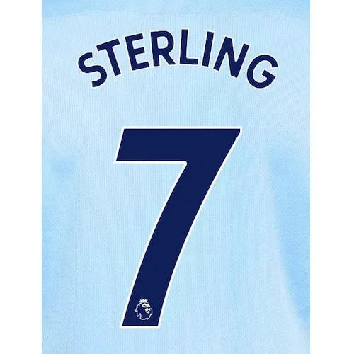 Manchester City 2020/21 Home Sterling #7 Jersey Name Set