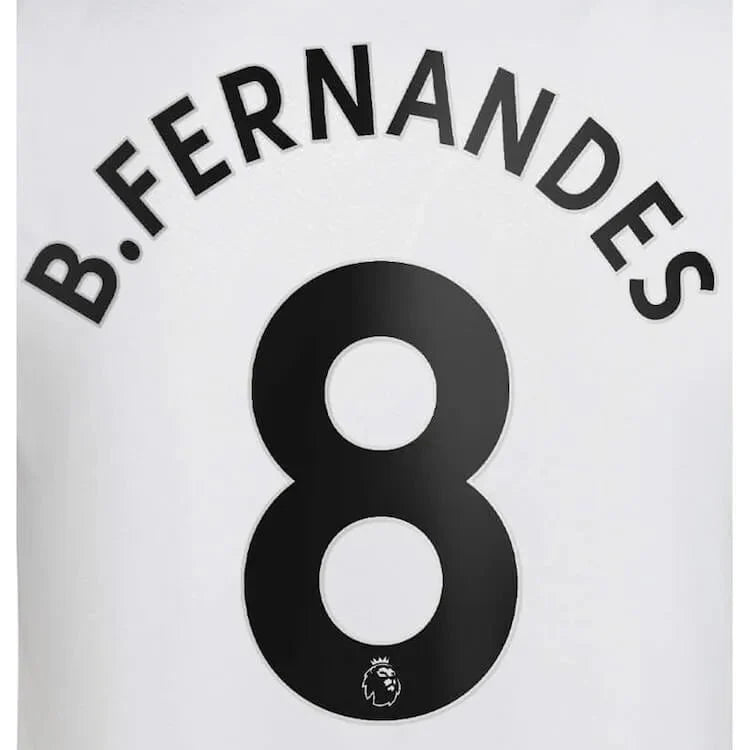 Manchester United 2022/23 Away B. Fernandes #8 Jersey Name Set Black