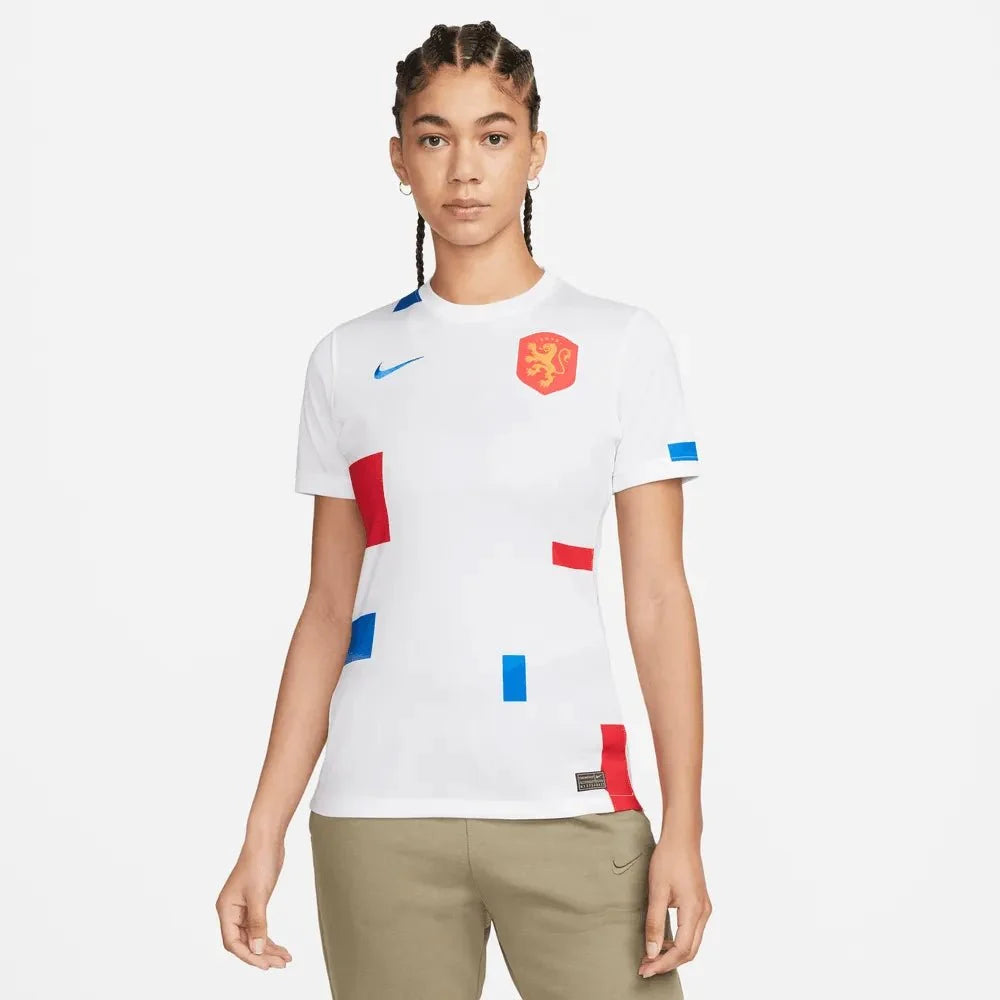 Nike Netherlands Women's EC22 Away Jersey - White-Soar