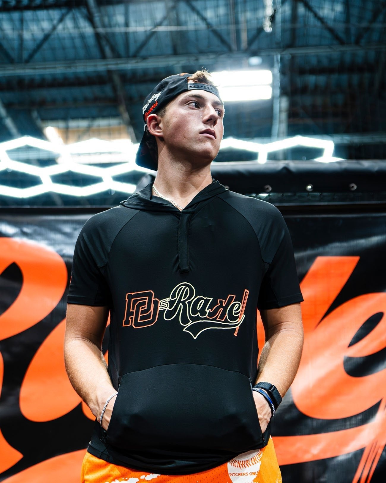 Youth PO Rake Short Sleeve Hoodie