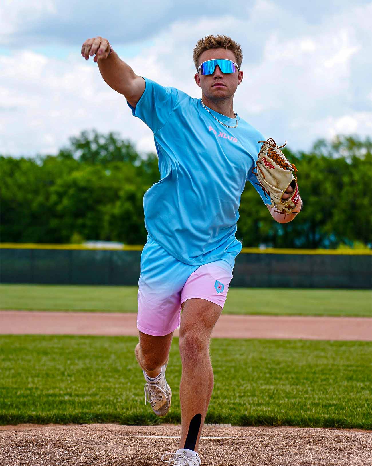 Youth Cotton Candy Gradient Training Shorts