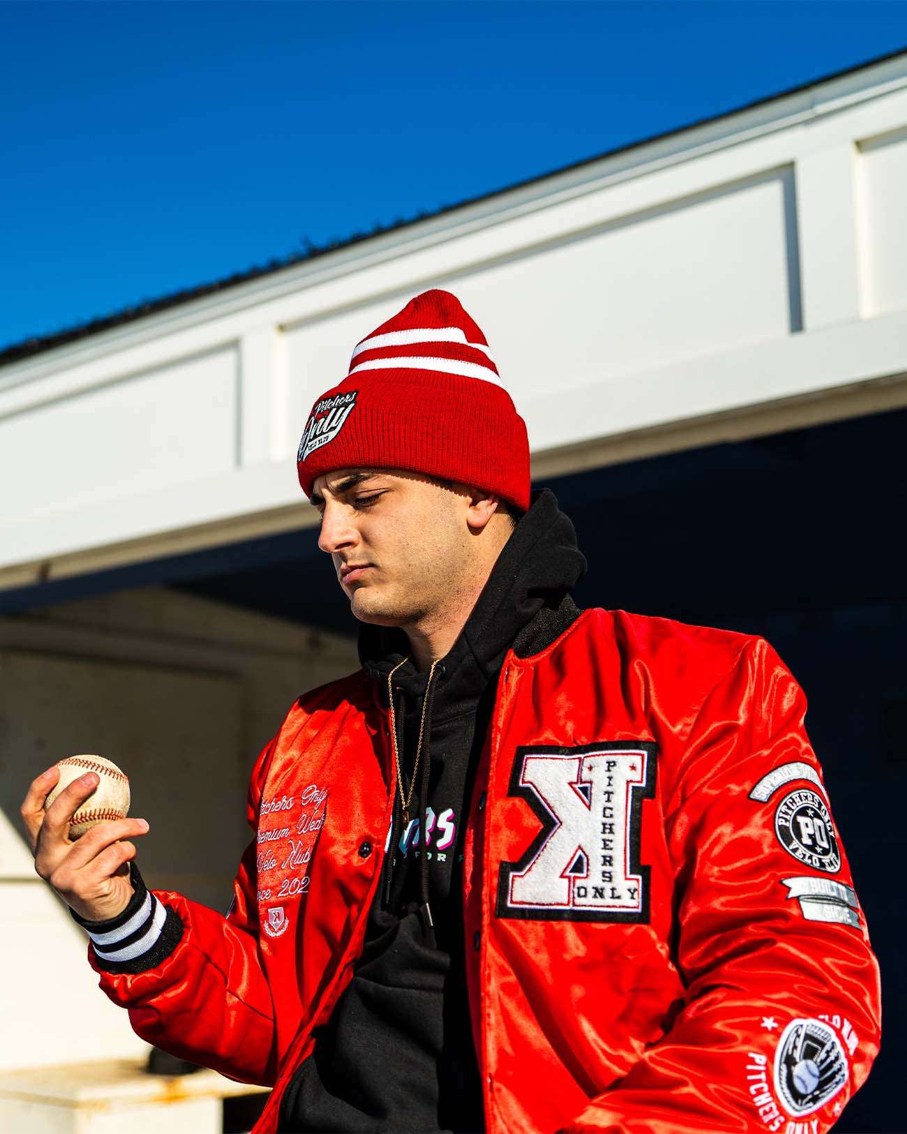 Youth Red Velo Klub Bullpen Jacket