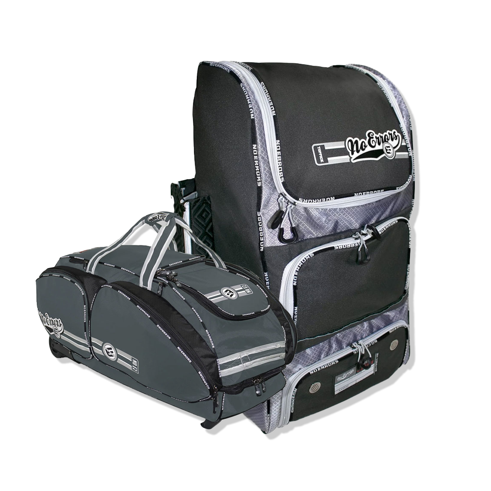 No Errors Black bat bag and backpack
