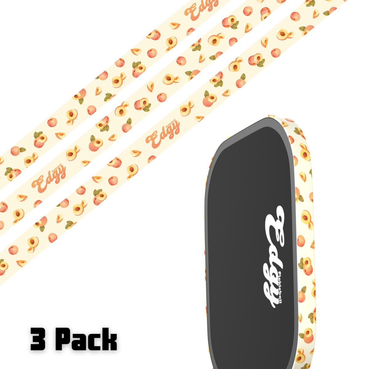 Peaches Edge Tape (3 pack) - Pickleball Paddle Edge Tape