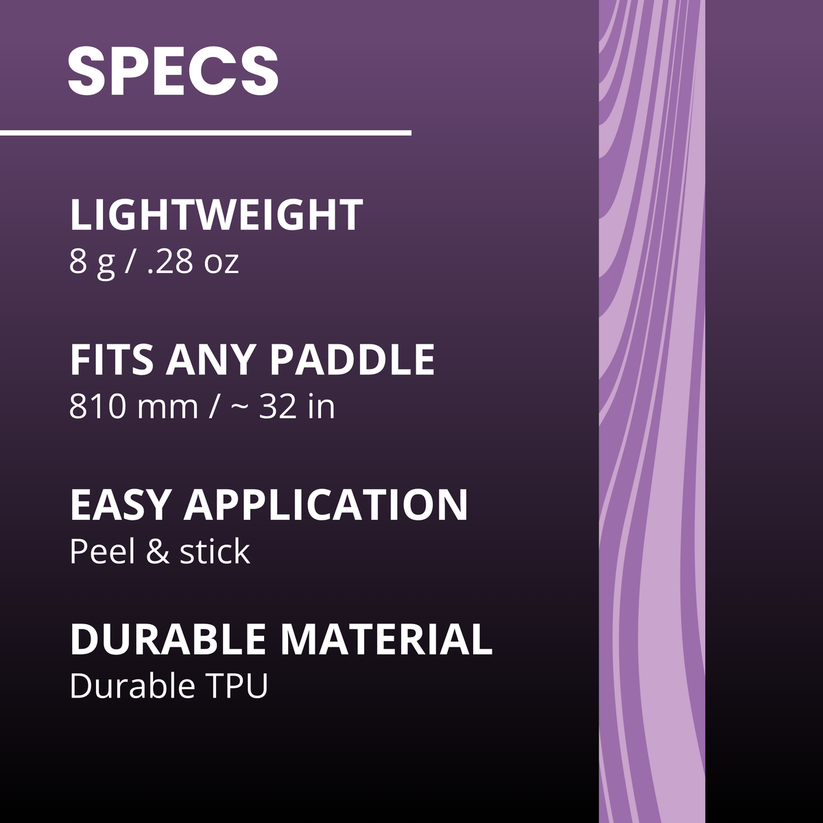 Groovy Lavender Edge Tape (3 pack) - Pickleball Paddle Edge Tape