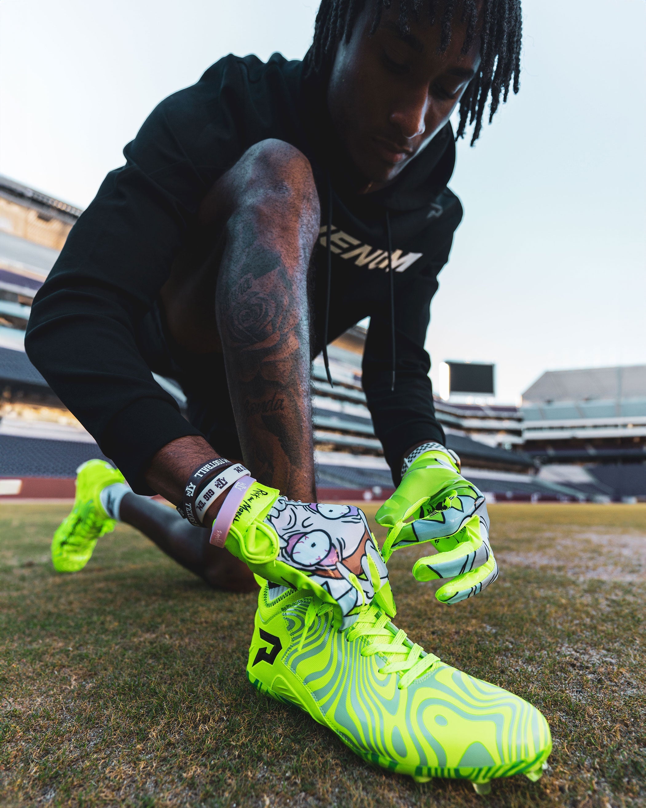 Phenom Elite Rick and Morty Cleats — Quantum Speed 2.0
