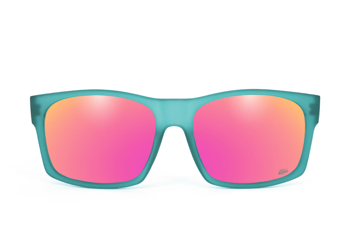 Big Kahuna XL - Frosted Green - Pink Polarized