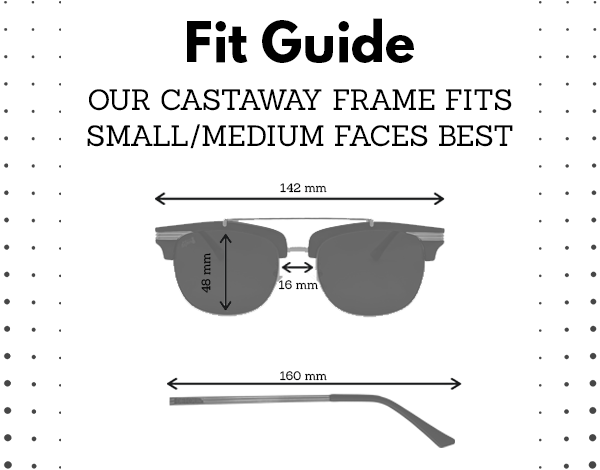 Gloss Black Gold - Jet Black Lens Polarized - Castaway