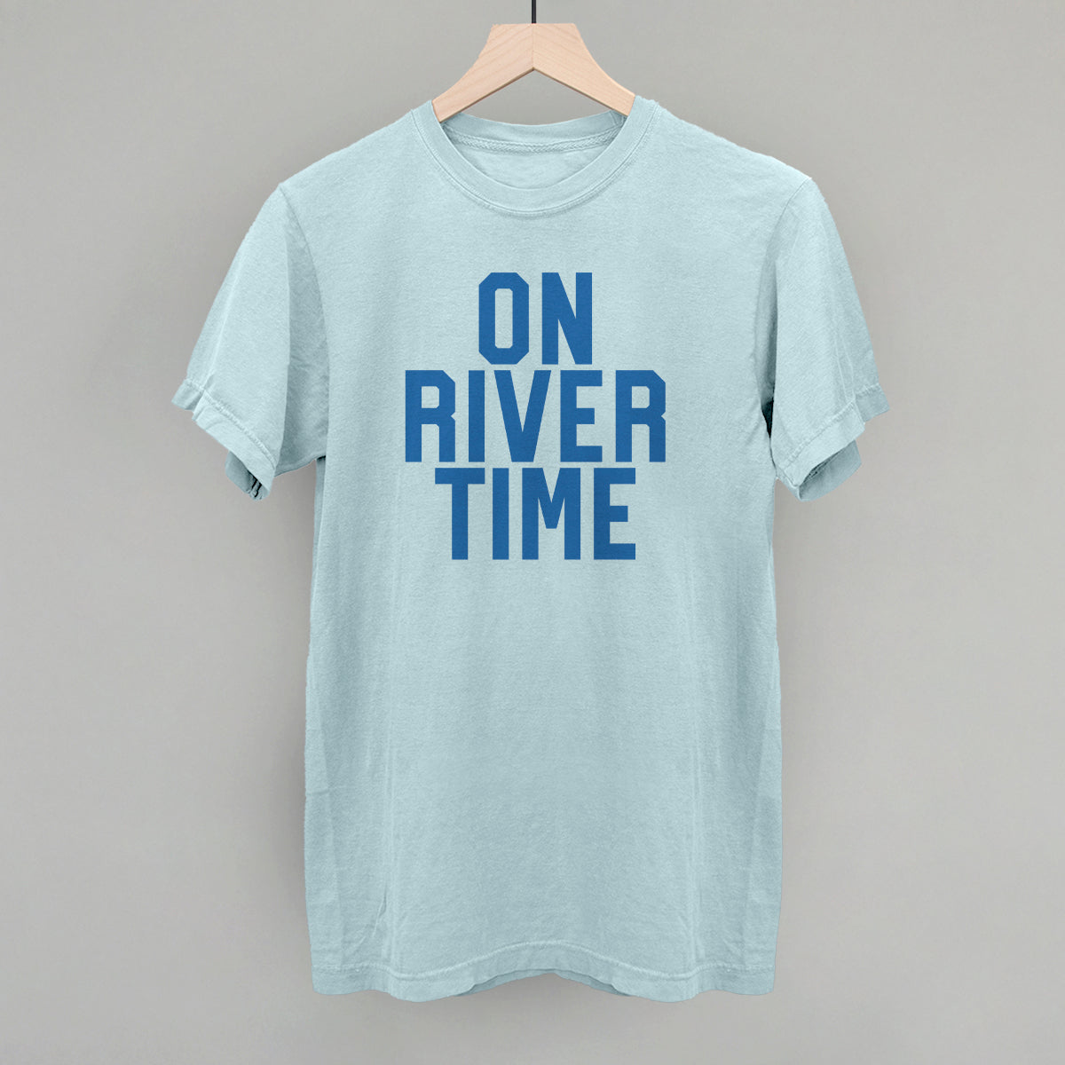 On River Time Block Letters