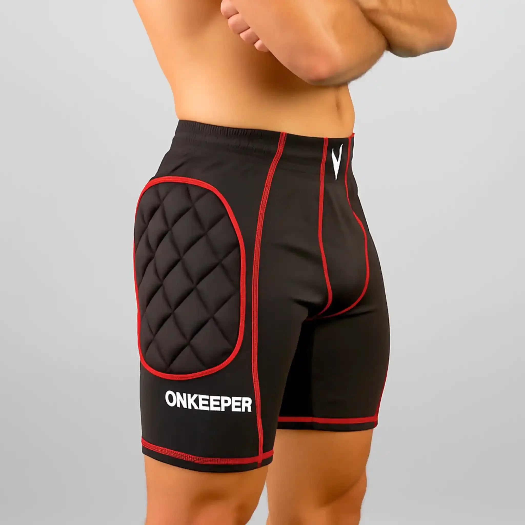 ONEKEEPER Goalkeeper Foam Padded Compression Shorts