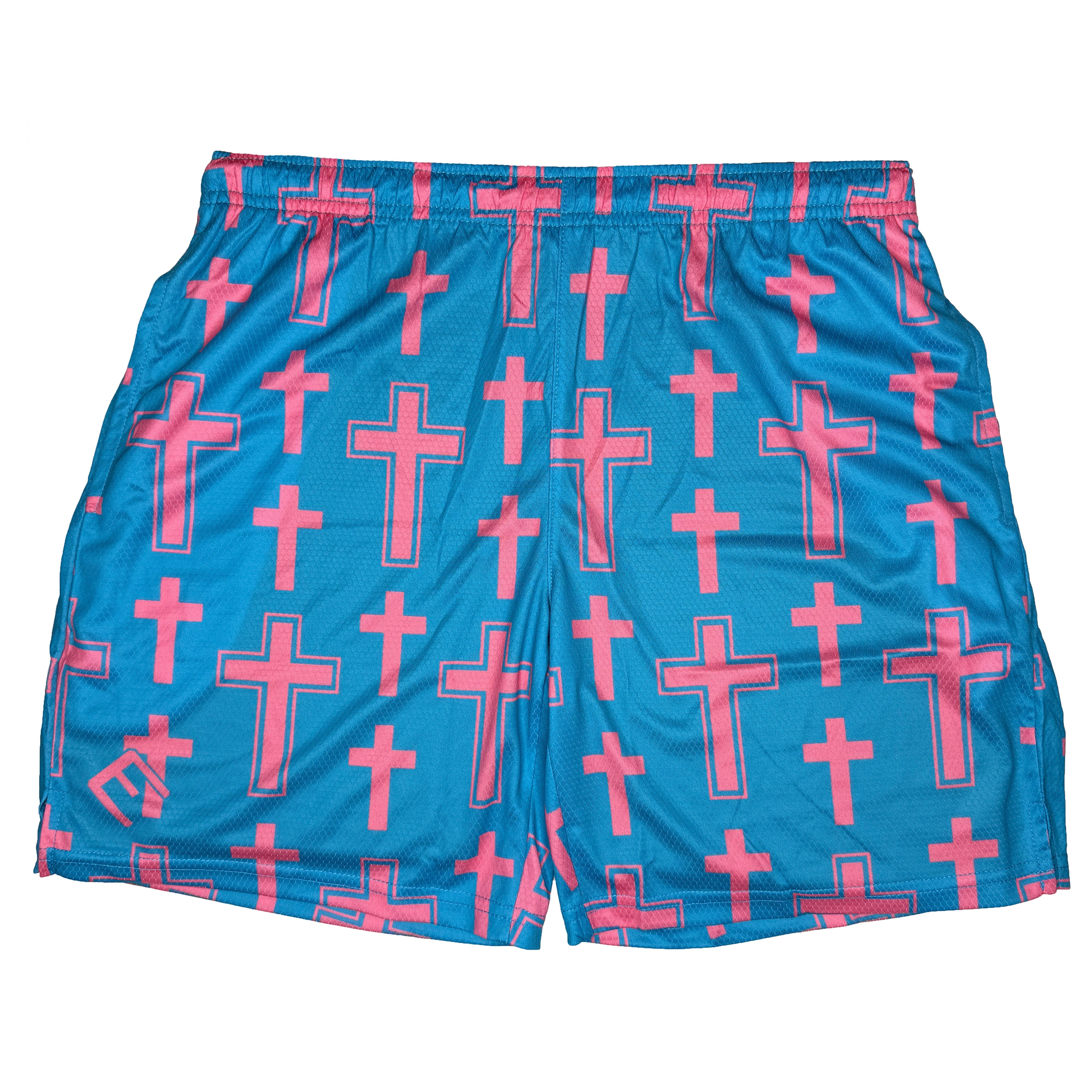 Cotton Candy Cross Shorts