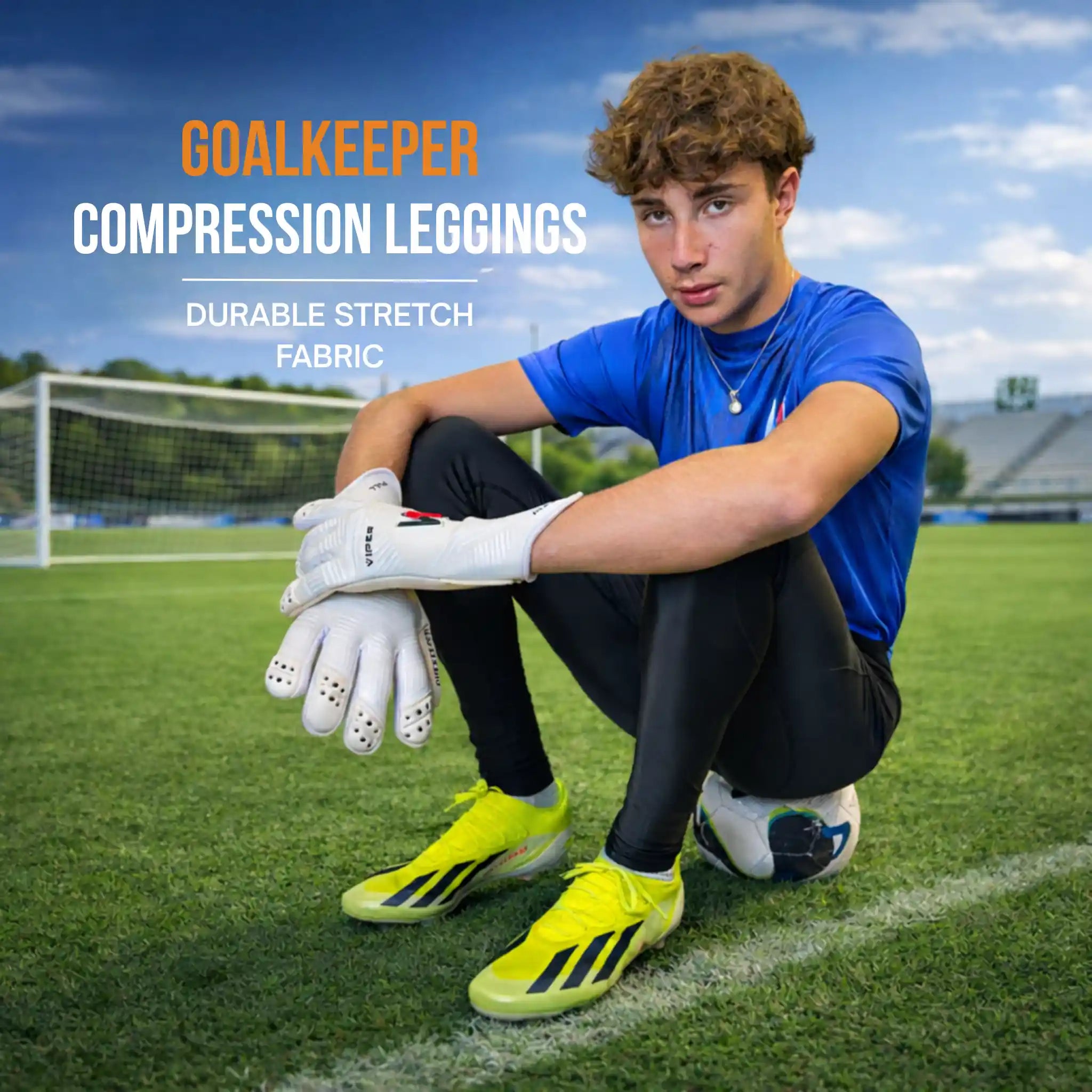 Goalkeeper Compression Leggings Black