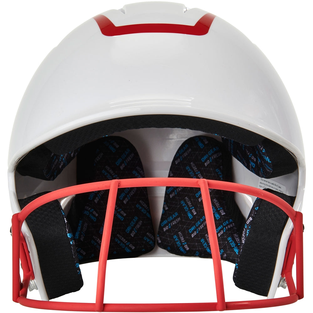 TWO-TONE SOFTBALL HELMET W/MASK